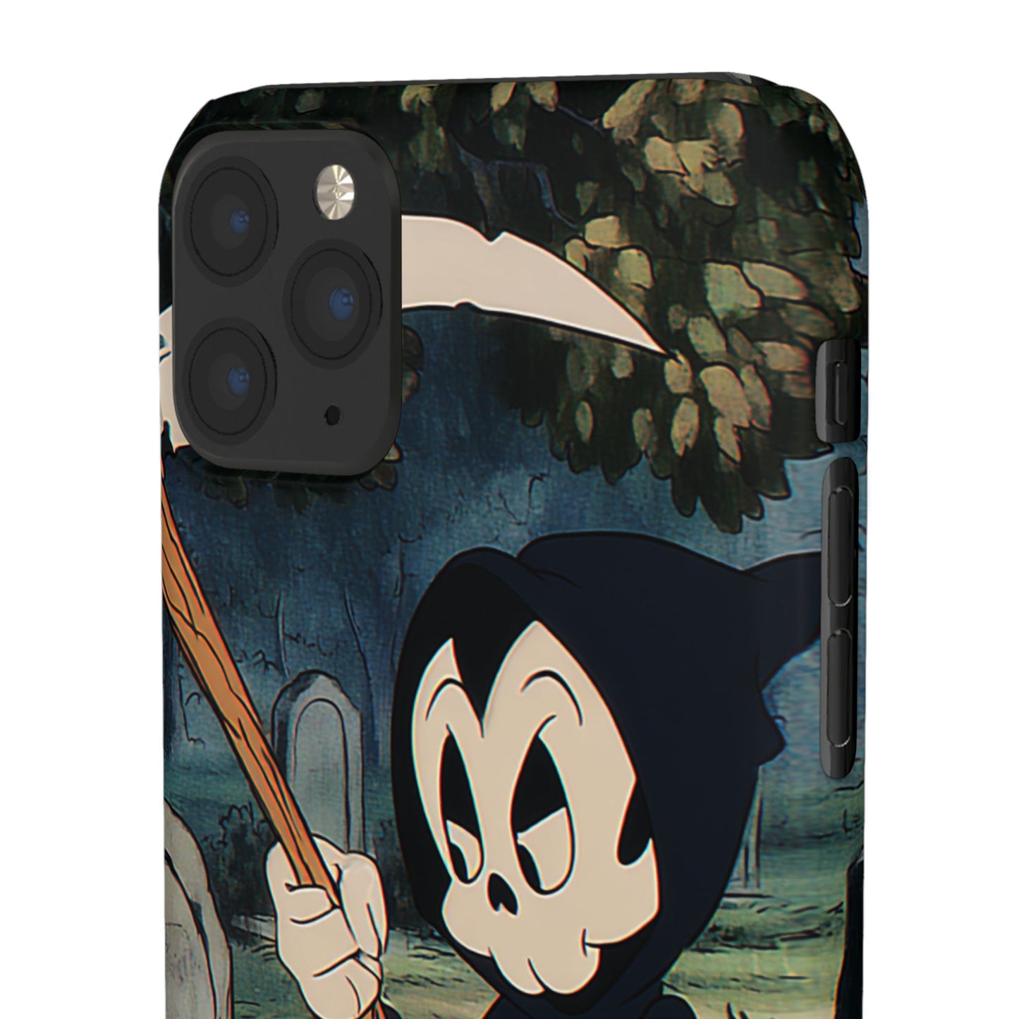 Grim Reaper Snap Case, Halloween Phone Case, Cute Death Phone Cover, Spooky Accessories, Unique Phone Protector