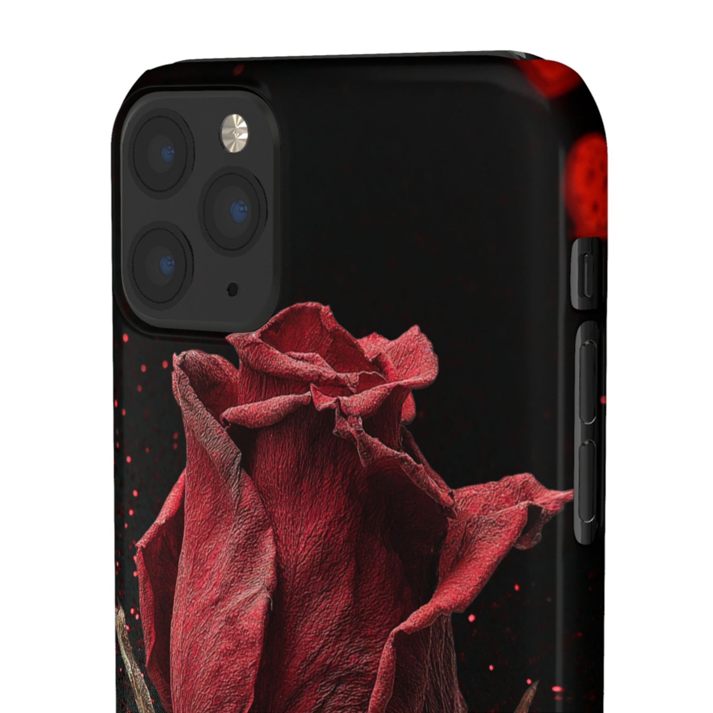 Romantic Rose Snap Case, Floral Phone Cover, Valentines Day Gift, Trendy Mobile Accessory, Heart Design Case, Elegant Phone Protector