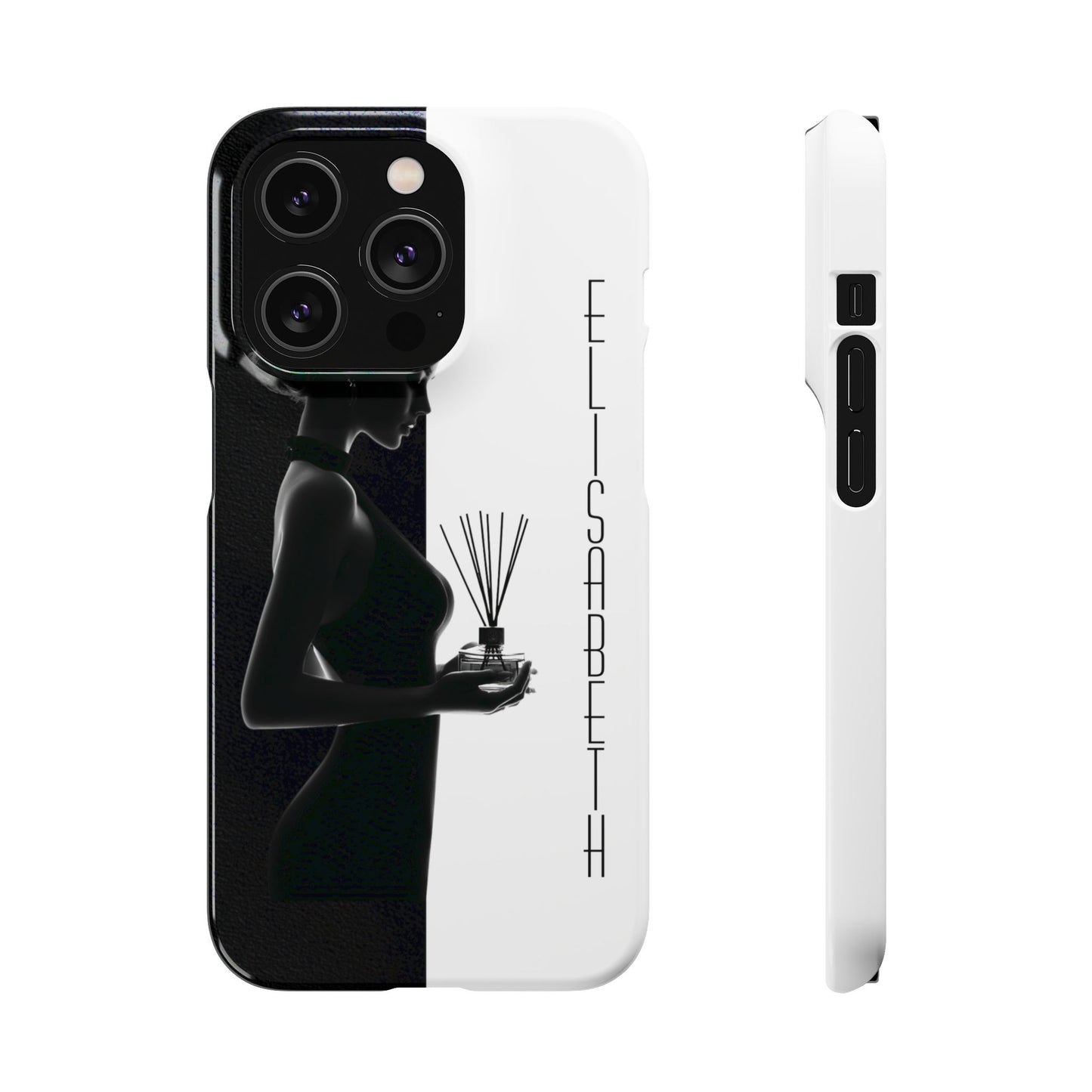 Custom Black and White Snap Case for Women Phone Cover for iPhone and Samsung