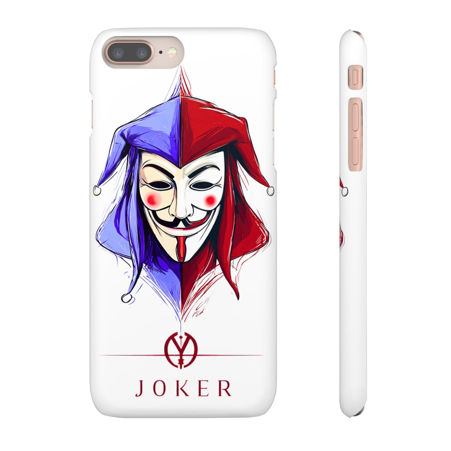 Joker & Anonimous Reunited Guy Fawkes Art Snap Case and Protective Phone Cover For iPhone and Samsung