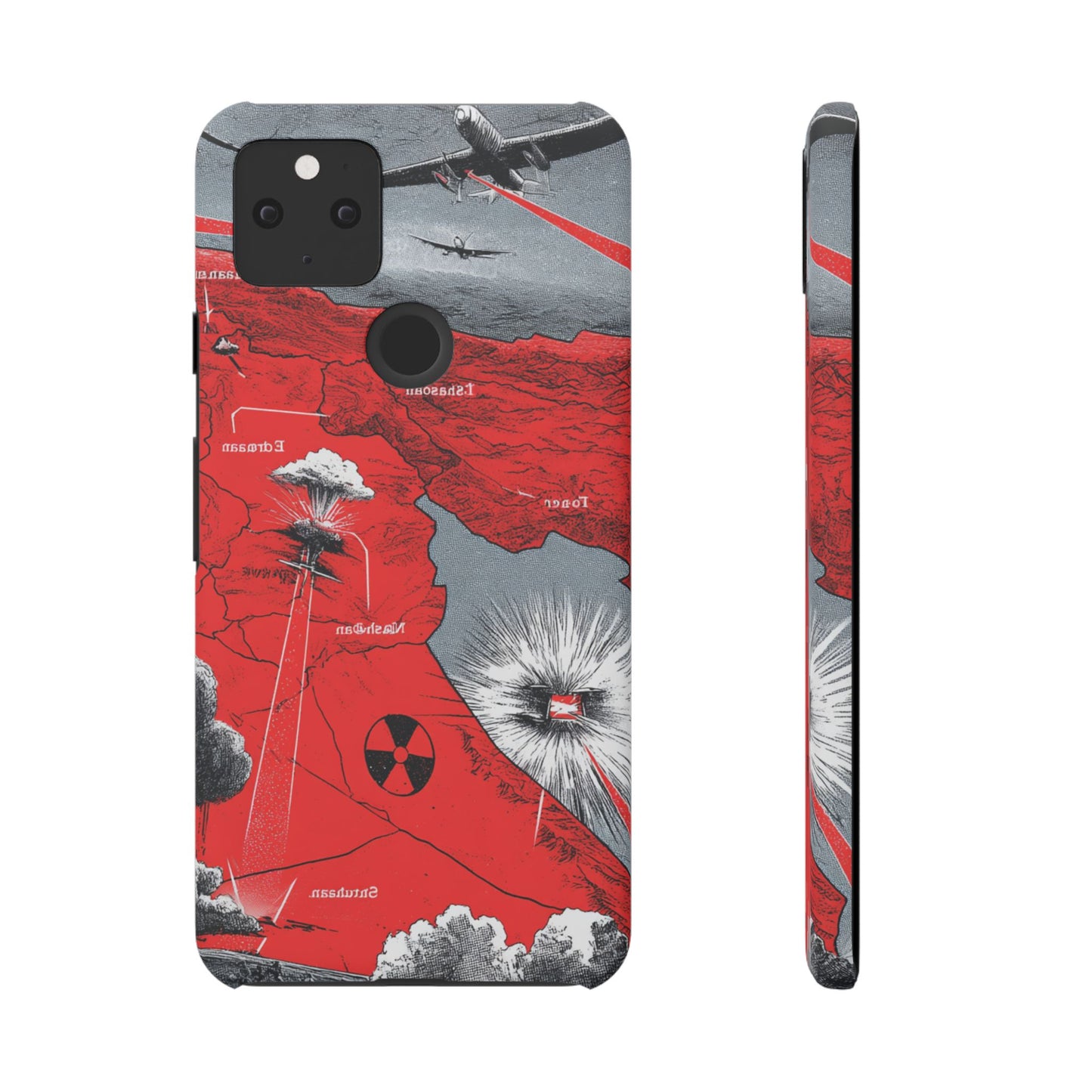 Bold Graphic Snap Case with Dramatic Design, Unique Phone Cover, Artistic Protection for iPhone, Trendy Gadget Gift, Edgy Tech Accessory