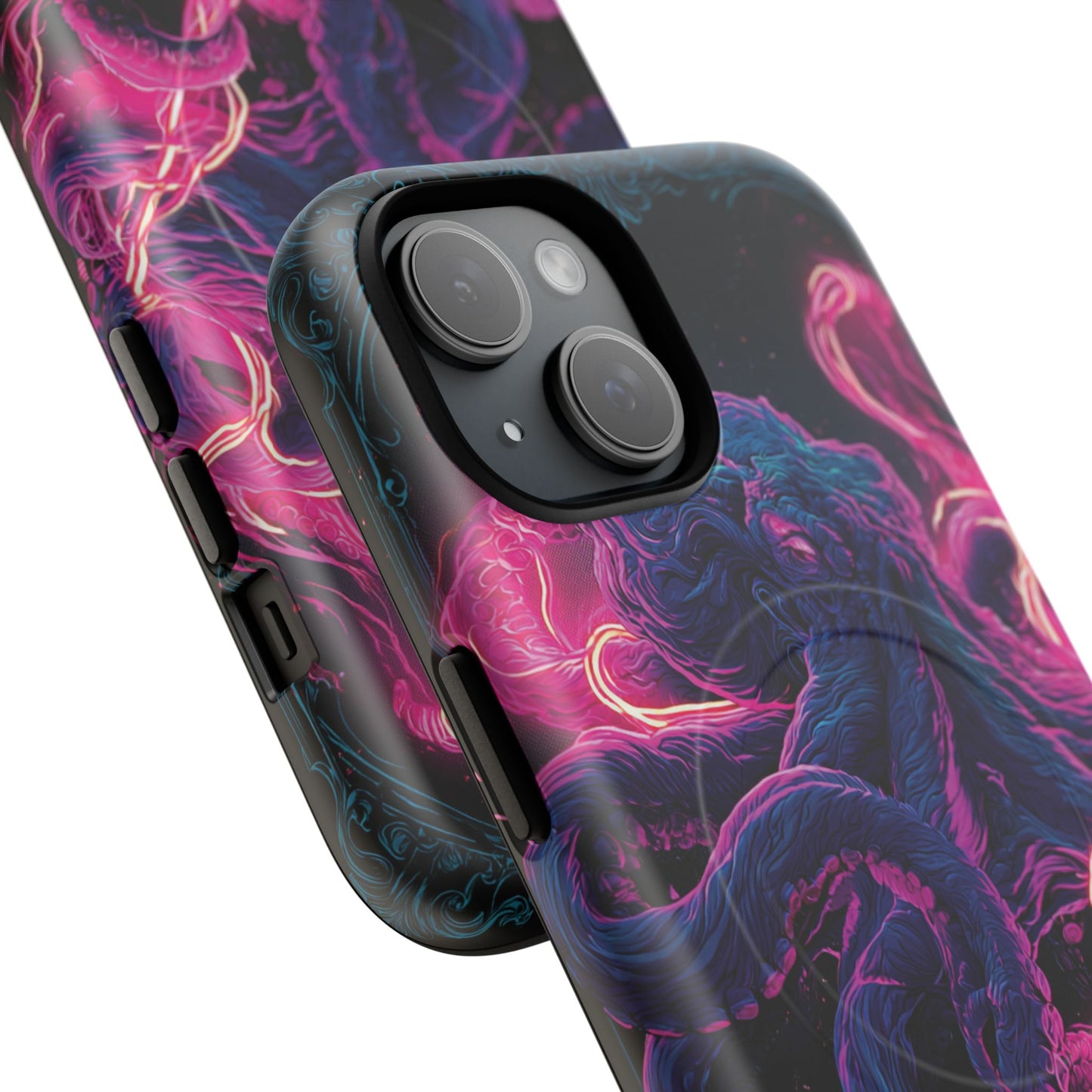 Neon Octopus Phone Case — Tough Magnetic Protective Cover