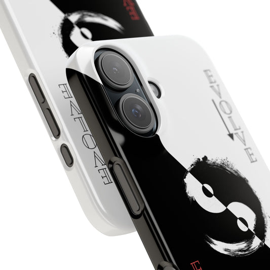 Yin Yang Evolve Black and White Snap Case Cover for iPhone and Samsung