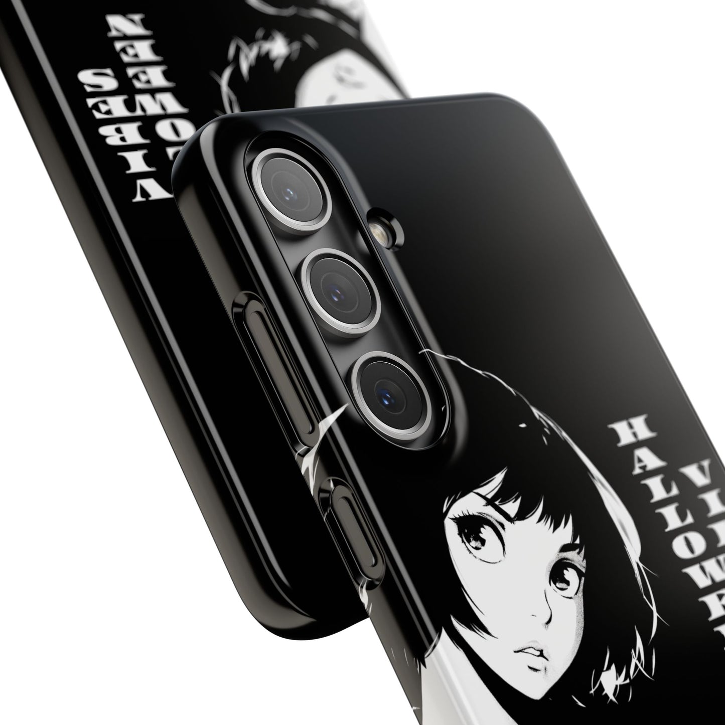 Halloween Vibes Snap Case Black and White Protective Phone Cover for iPhone and Samsung