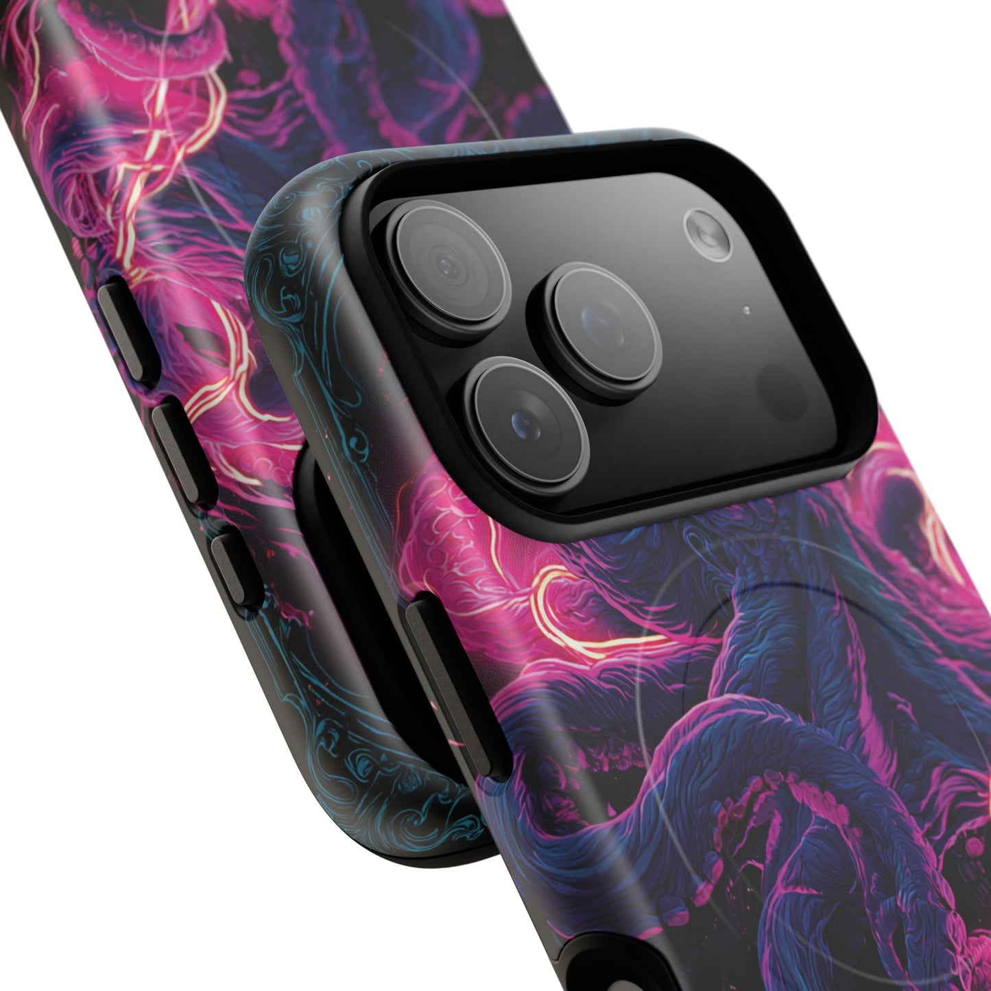 Neon Octopus Phone Case — Tough Magnetic Protective Cover