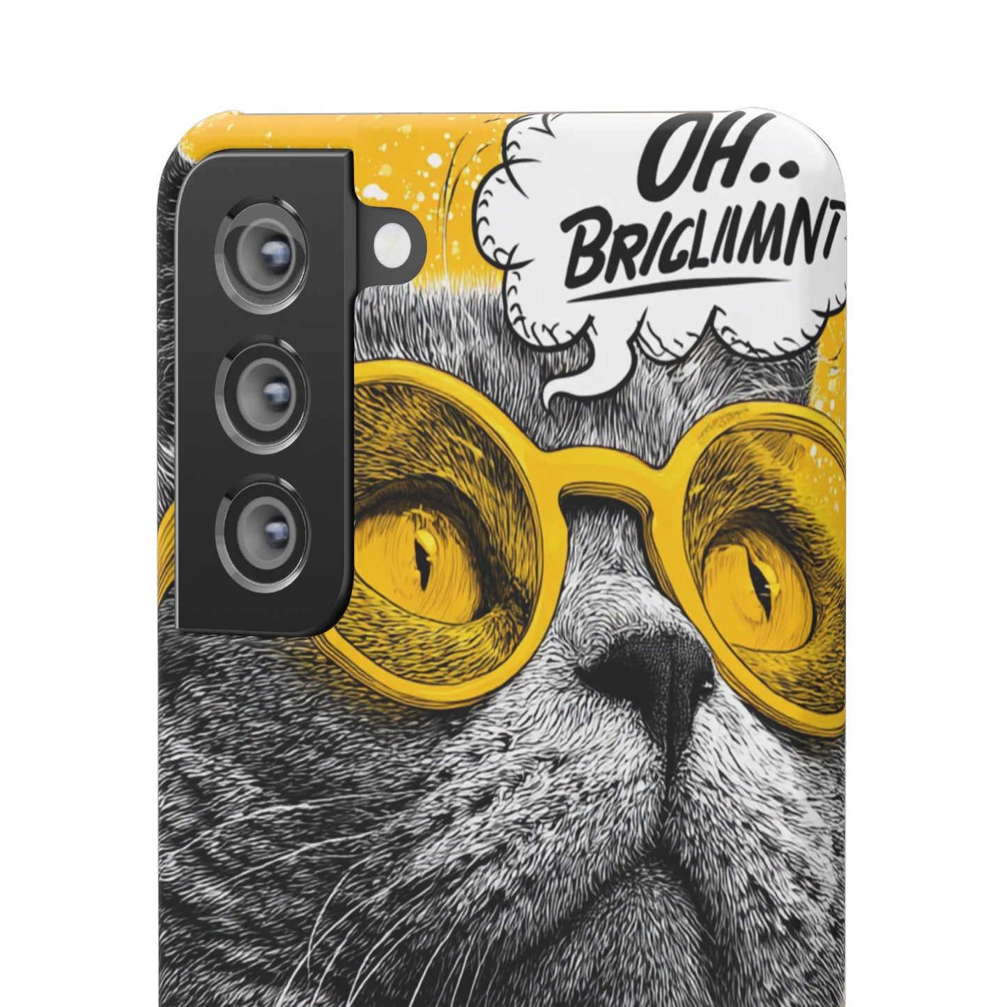 Playful Cat Snap Case - Quirky Phone Cover for Cat Lovers, Gift for Pet Enthusiasts, Funny Accessory for Any Occasion