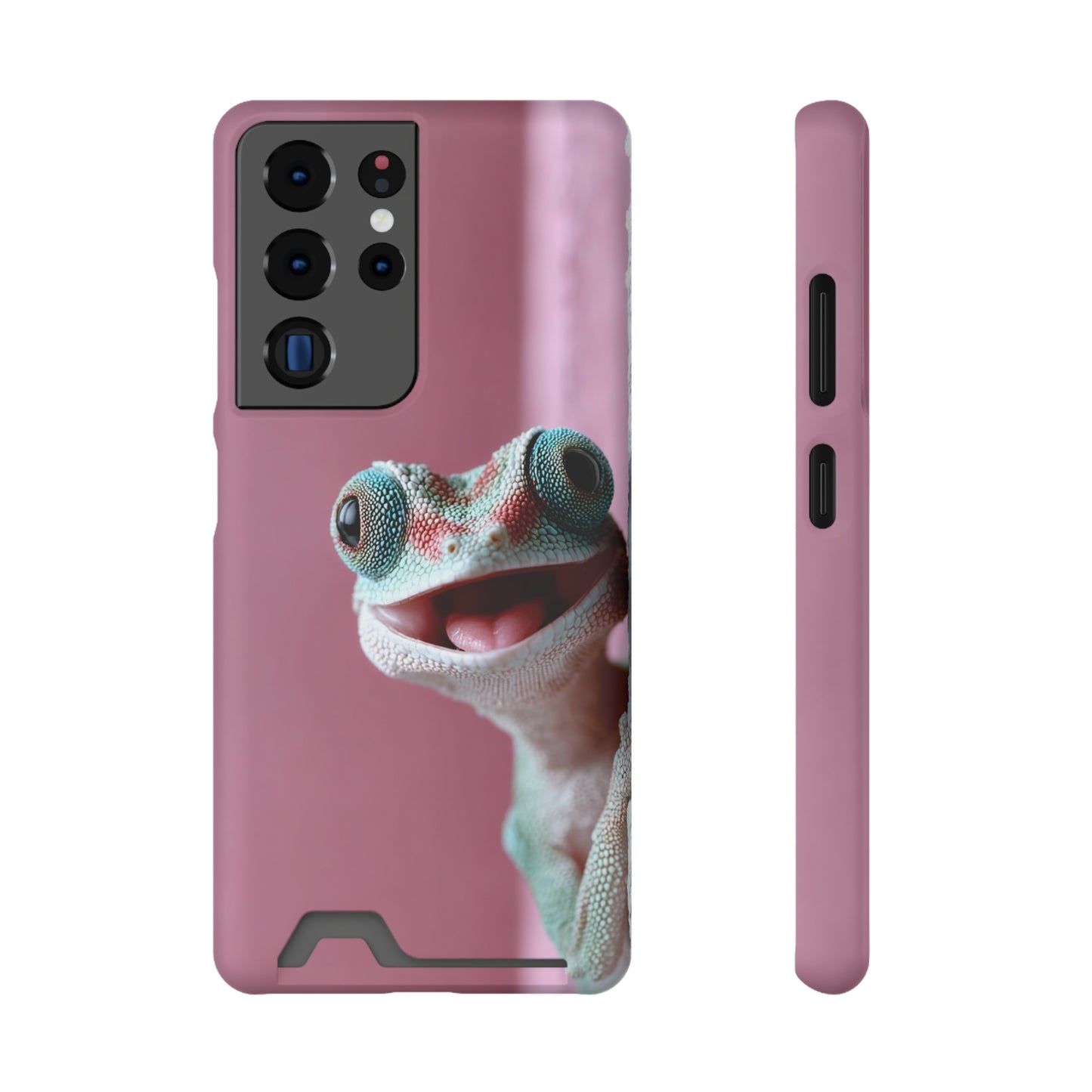 Whimsical Phone Case with Card Holder - Cute Gecko Design, Fun Gift for Kids, Stylish Accessory for Everyday Use, Perfect for [...]