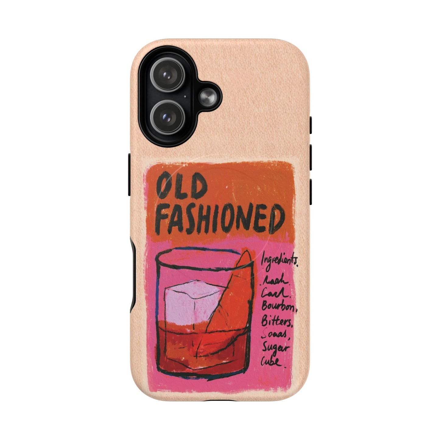 Old Fashioned Phone Case — Retro Cocktail iPhone Magnetic Case