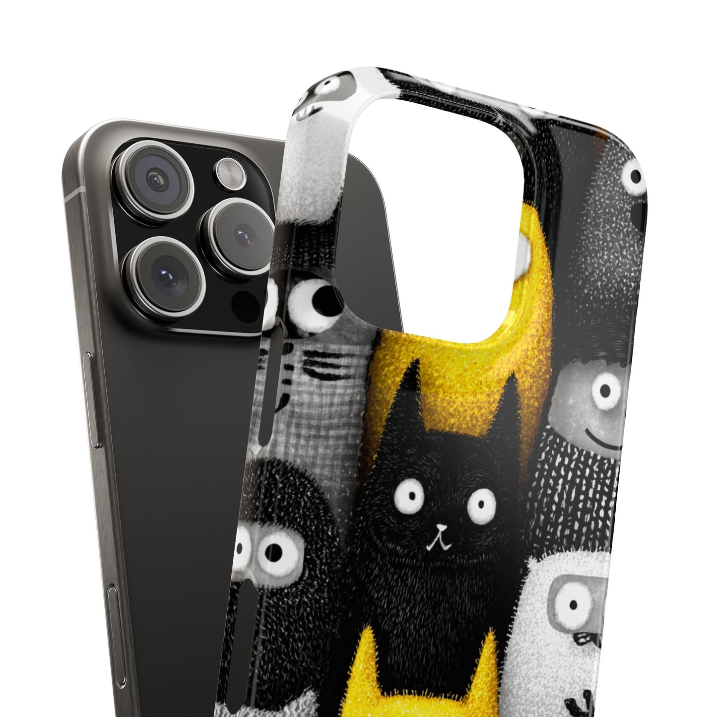 Colorful Character Snap Cases, Cute Phone Cover, Unique Gift for Kids, Fun Accessory, Perfect for Birthdays, Holidays