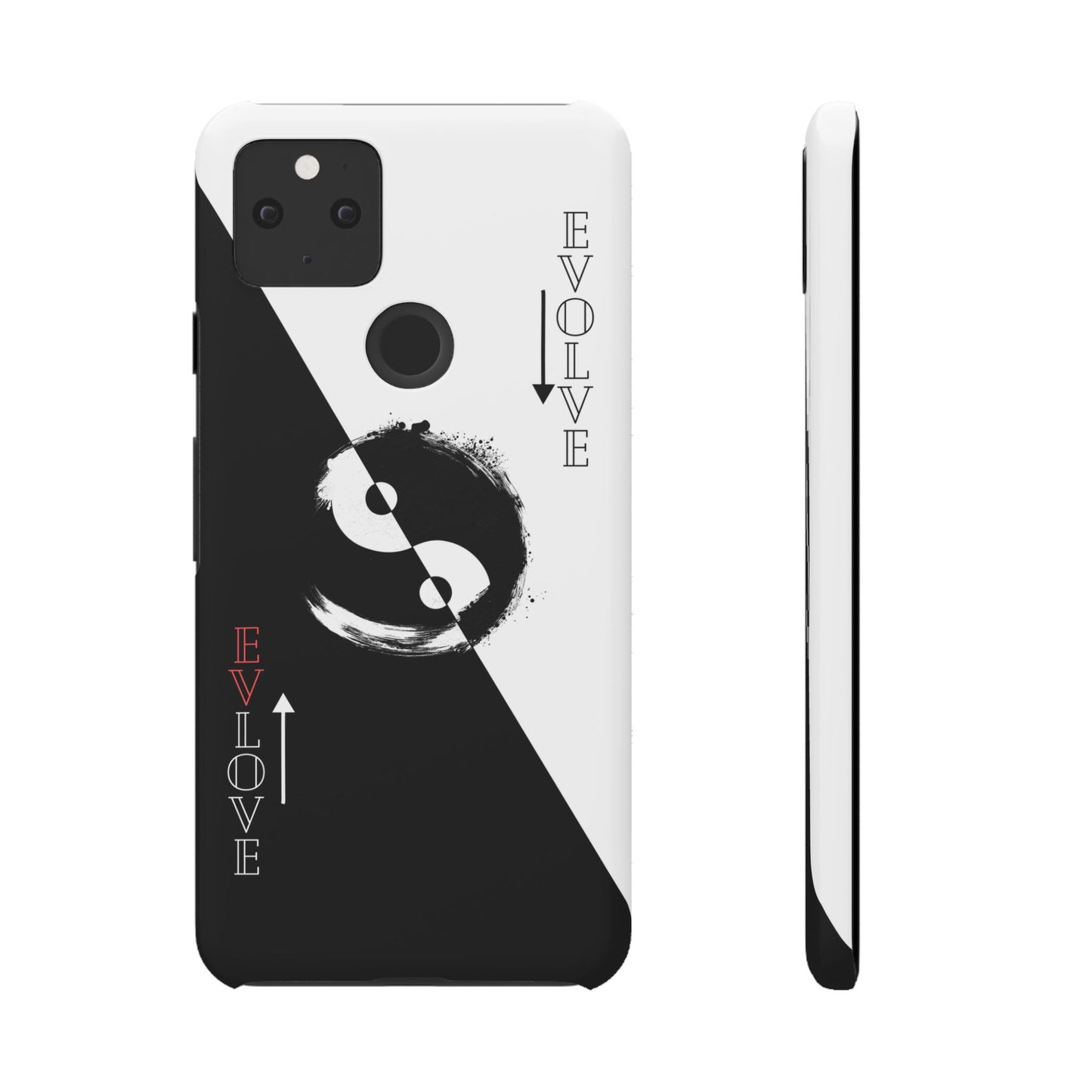 Yin Yang Evolve Black and White Snap Case Cover for iPhone and Samsung