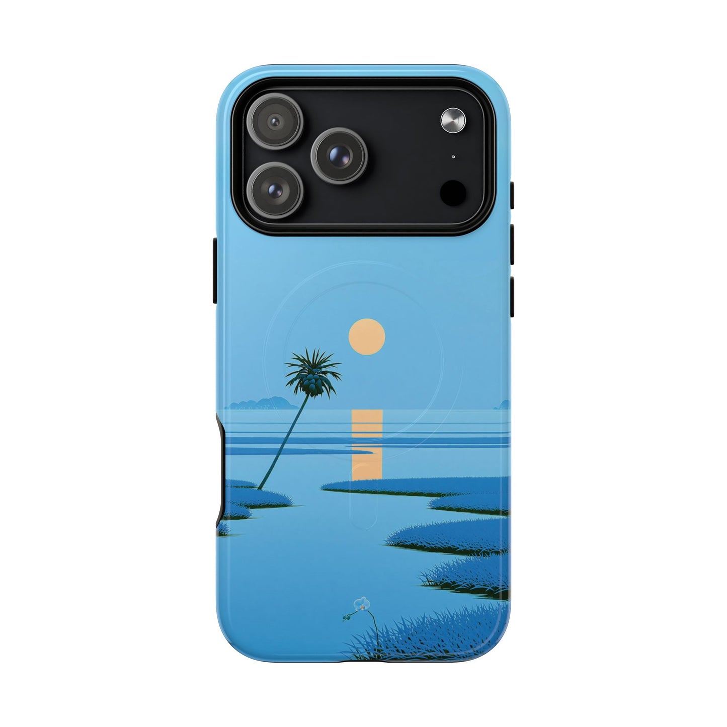 Tough Magnetic Case — Minimal Sunset Palm Phone Cover