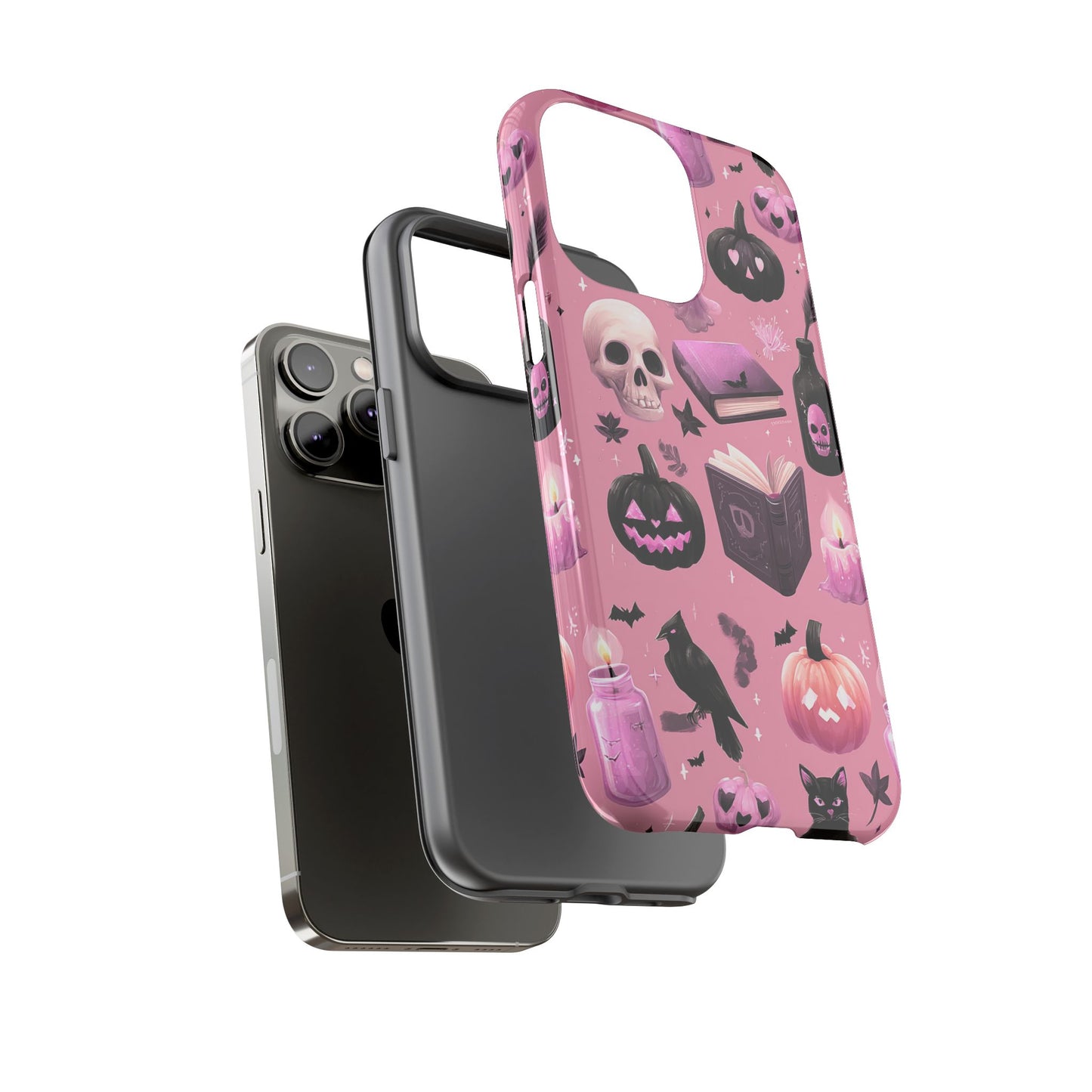 Spooky Phone Case - Halloween Design, Cute Costume Accessory, Fall Decor, Gift for Cat Lovers, Witchy Vibes, Trick or Treat