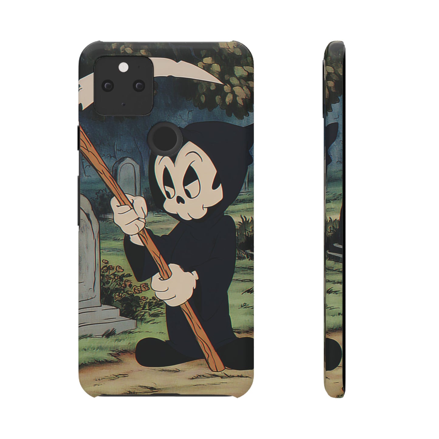 Grim Reaper Snap Case, Halloween Phone Case, Cute Death Phone Cover, Spooky Accessories, Unique Phone Protector