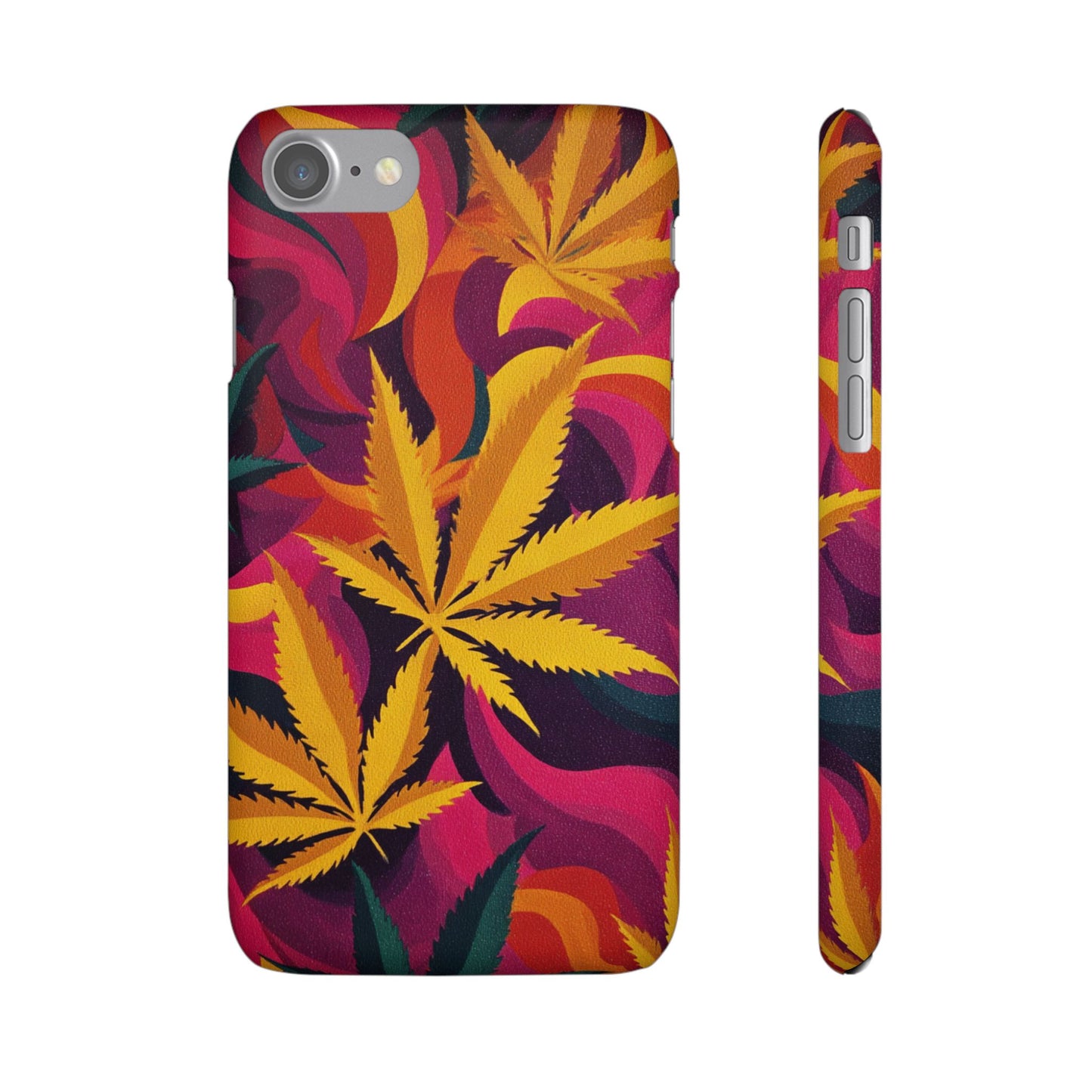 Autumn Vibe Cannabis Snap Case for IPhones and Samsungs Custom