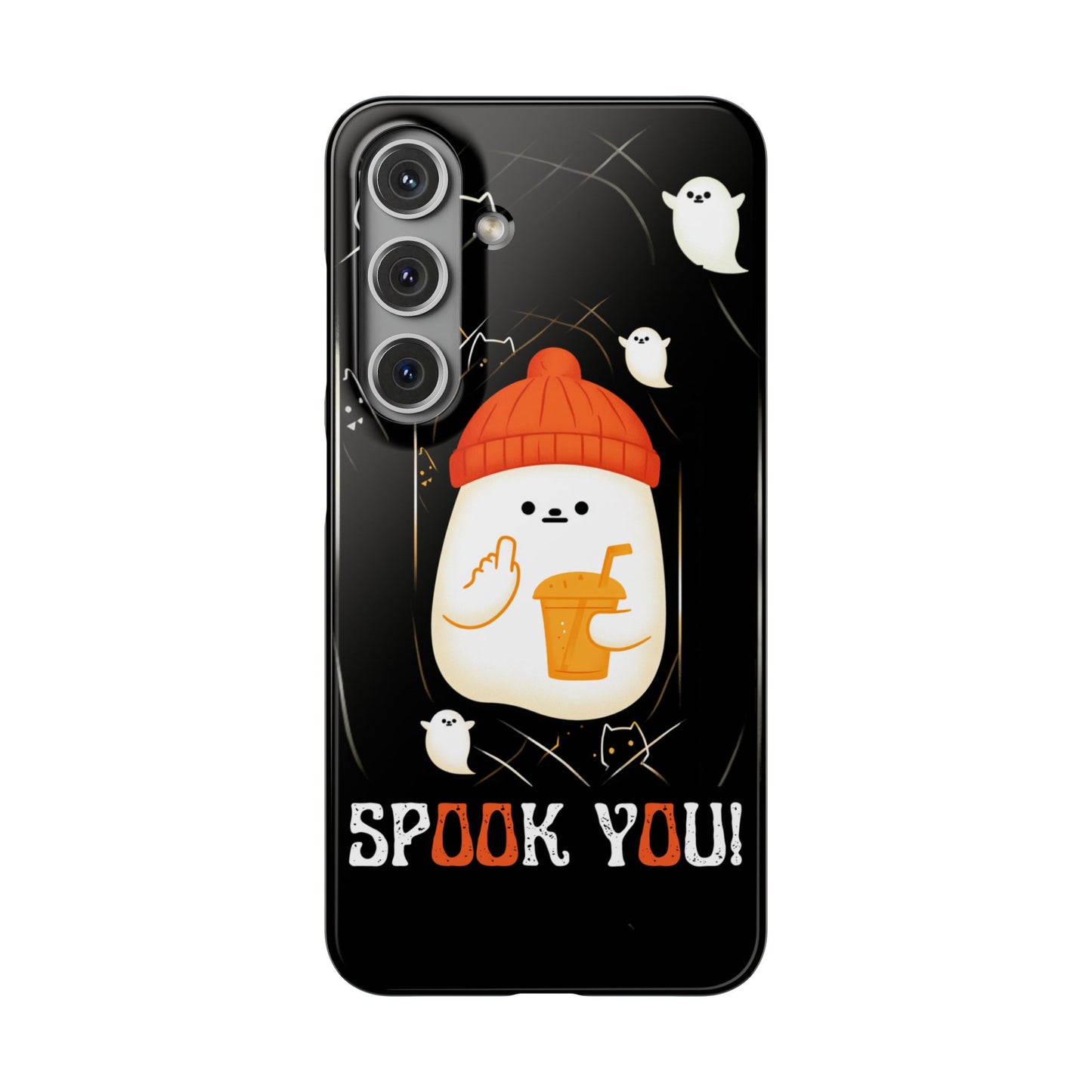 Spook You Halloween Ghost Snap Case Kawaii Protective Phone Cover for iPhone and Samsung