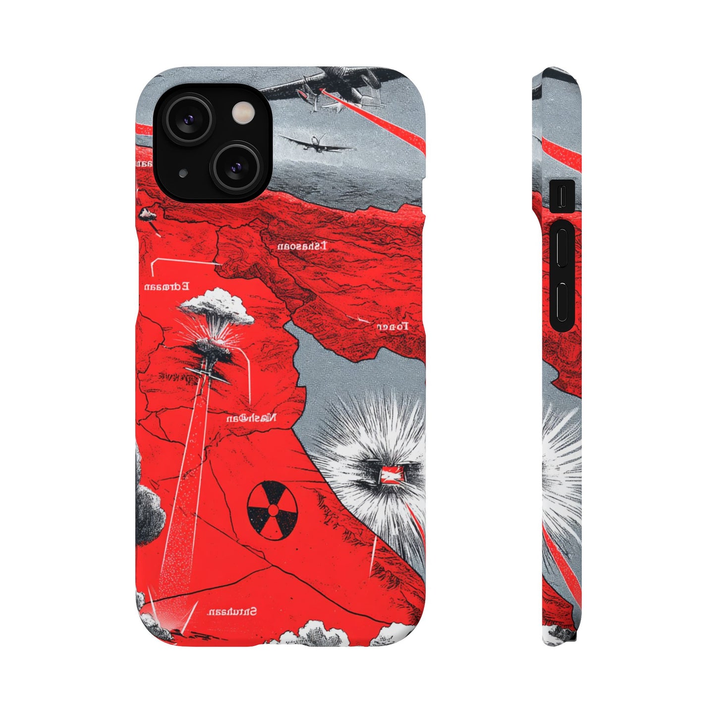 Bold Graphic Snap Case with Dramatic Design, Unique Phone Cover, Artistic Protection for iPhone, Trendy Gadget Gift, Edgy Tech Accessory