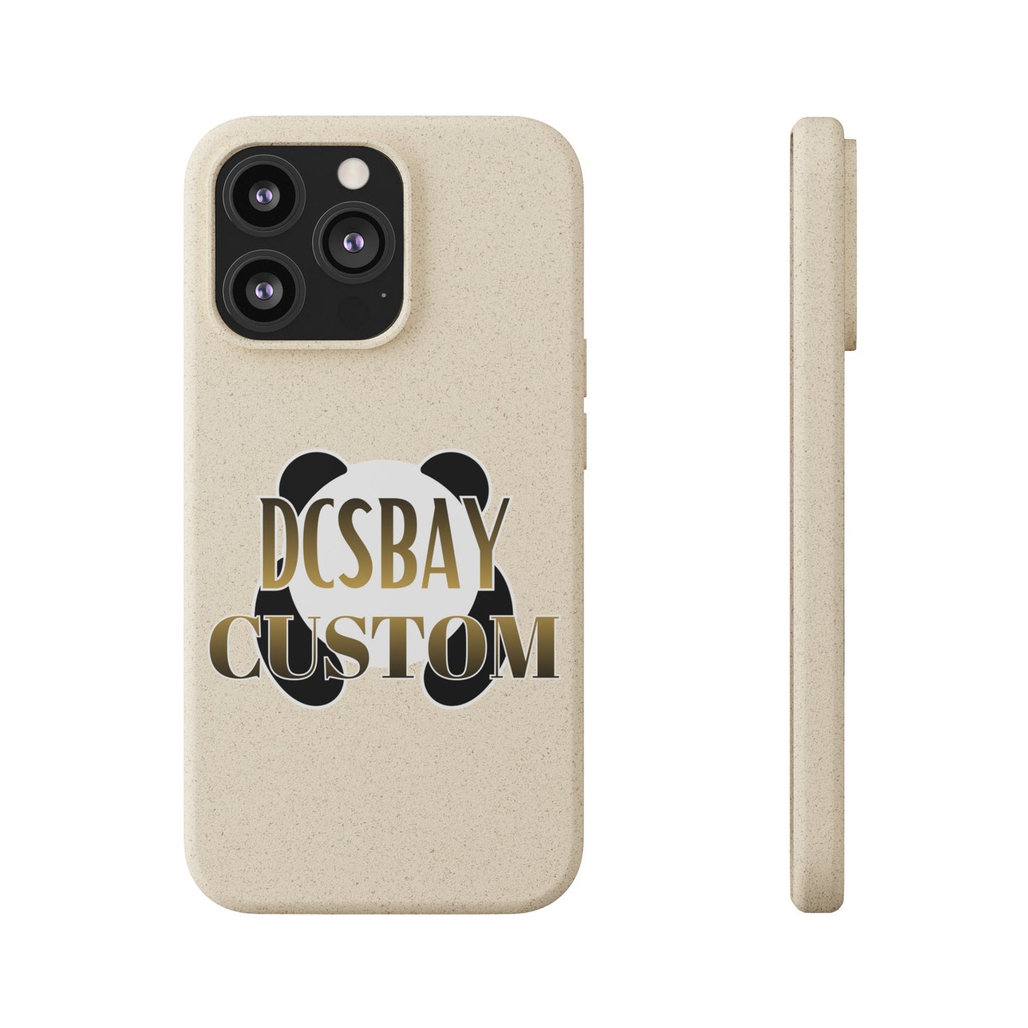 Biodegradable Panda Phone Case — Eco-Friendly Customizable iPhone Cover