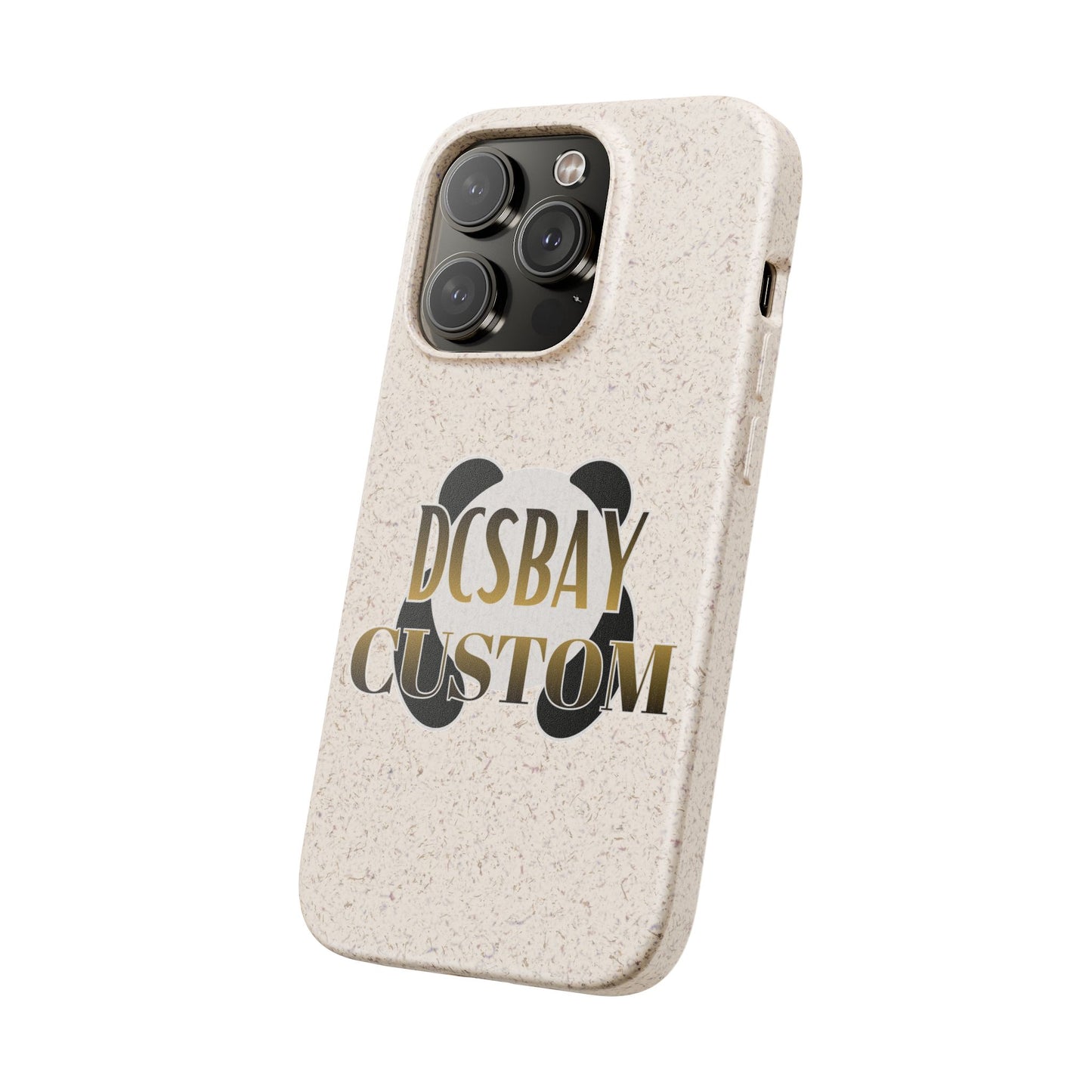 Biodegradable Panda Phone Case — Eco-Friendly Customizable iPhone Cover