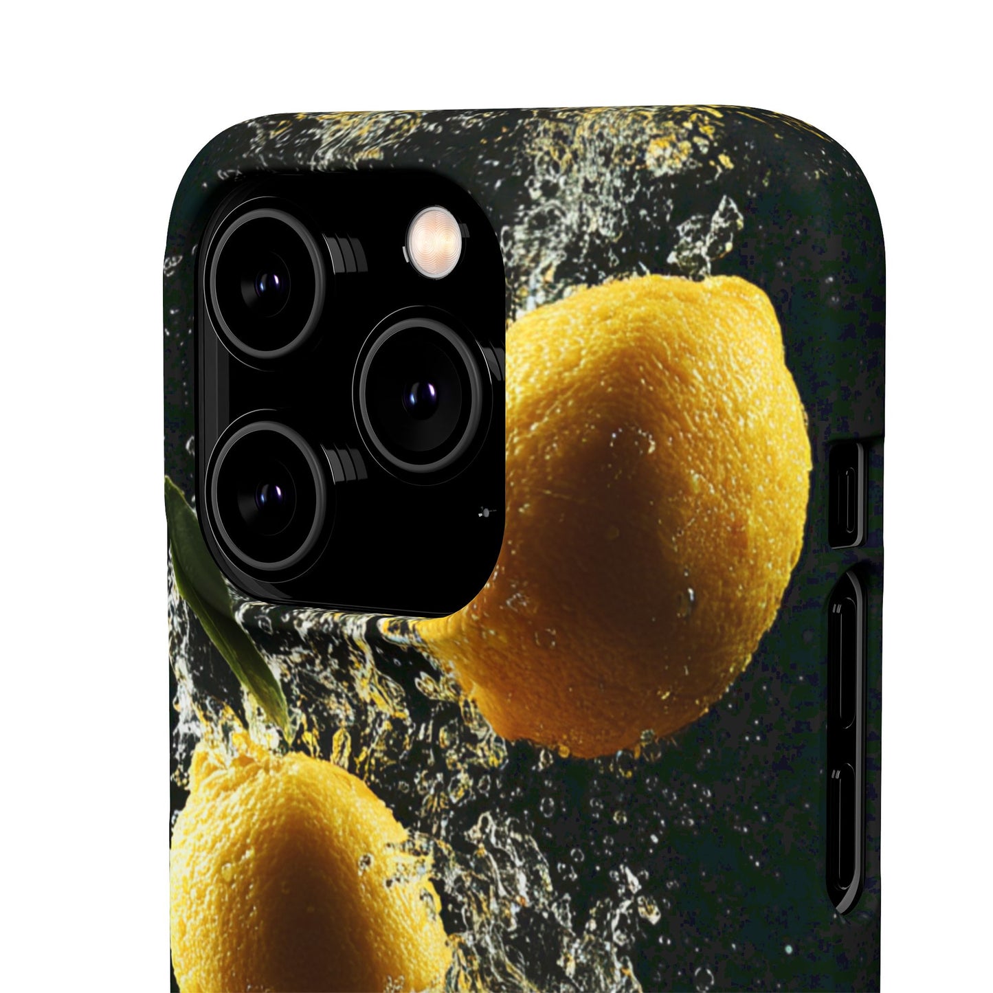 Lemon Splash Phone Case - Vibrant Snap Case, Fruit Lover Gift, Summer Vibes, Kitchen Decor, Unique Phone Accessories