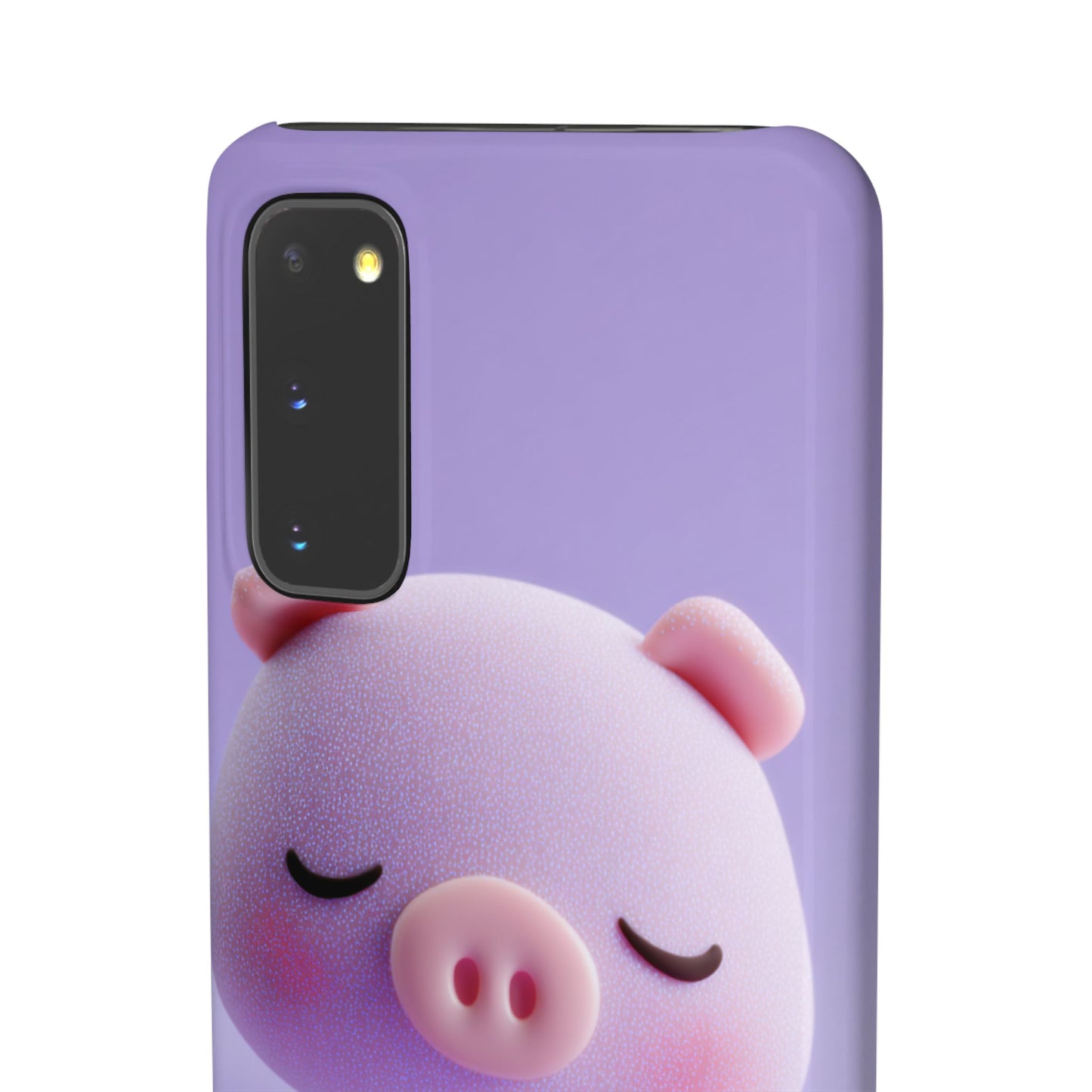 Cute Pig Snap Case for iPhone, Animal Lovers Phone Cover, Kawaii Aesthetic Accessory, Birthday Gift, Unique Phone Protection