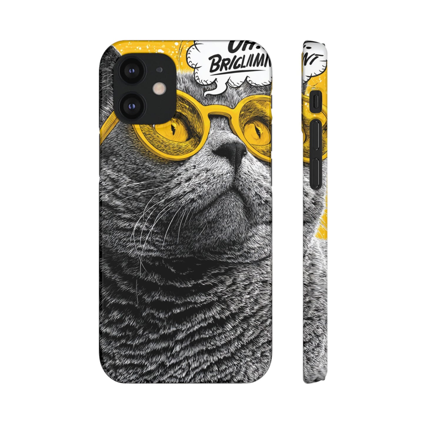 Playful Cat Snap Case - Quirky Phone Cover for Cat Lovers, Gift for Pet Enthusiasts, Funny Accessory for Any Occasion