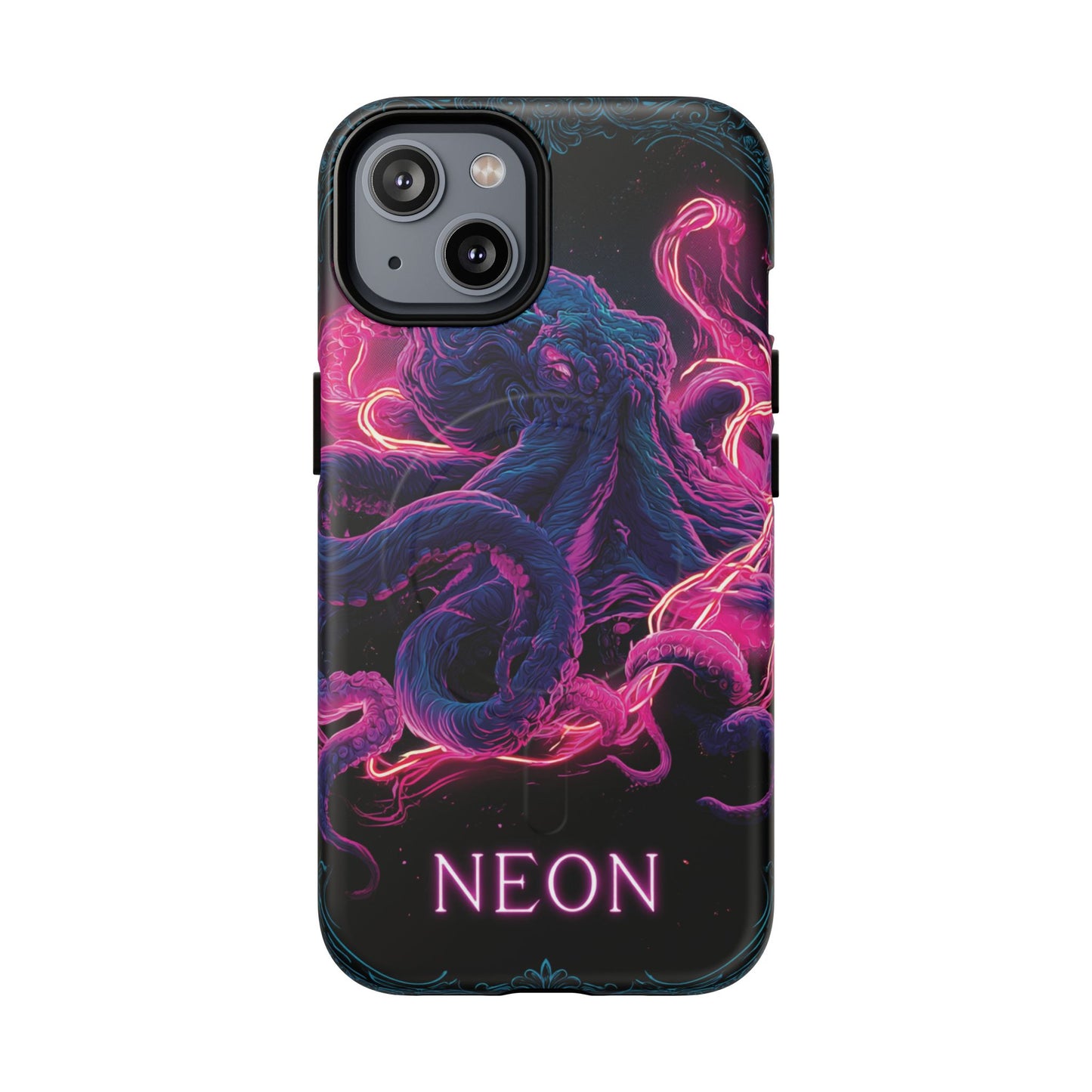 Neon Octopus Phone Case — Tough Magnetic Protective Cover