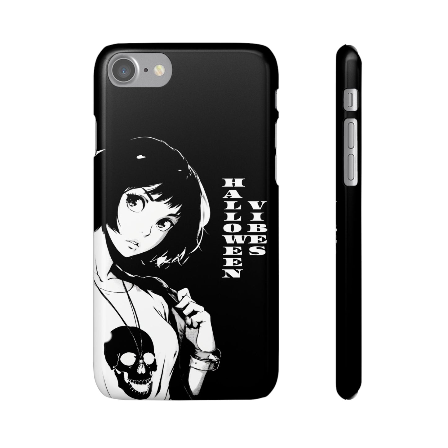 Halloween Vibes Snap Case Black and White Protective Phone Cover for iPhone and Samsung