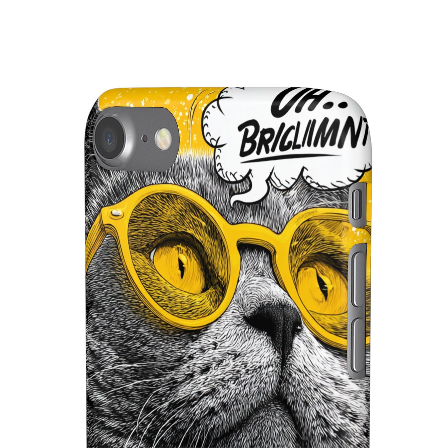 Playful Cat Snap Case - Quirky Phone Cover for Cat Lovers, Gift for Pet Enthusiasts, Funny Accessory for Any Occasion