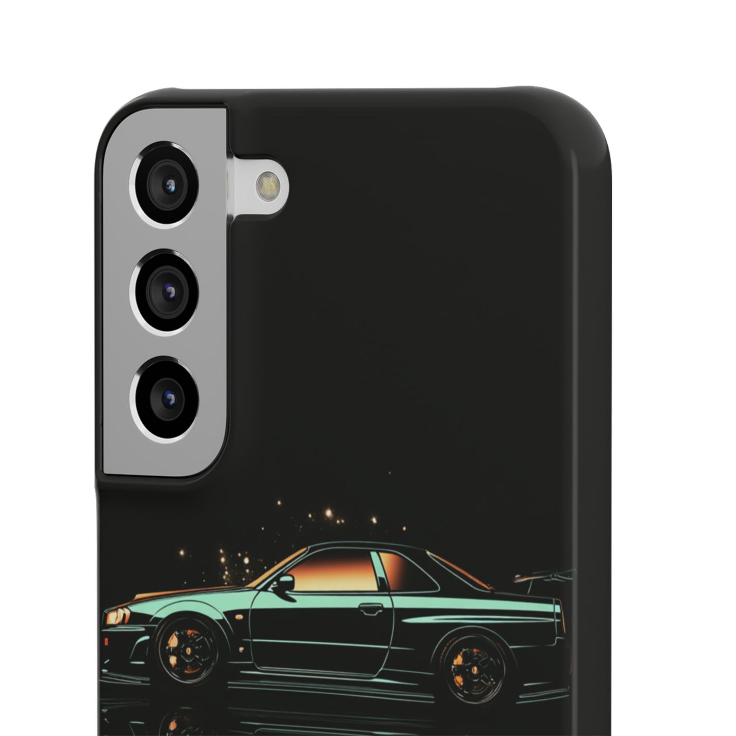 Green Skyleine R34 GTR Art Snap Case and Protective Phone Cover For iPhone and Samsung