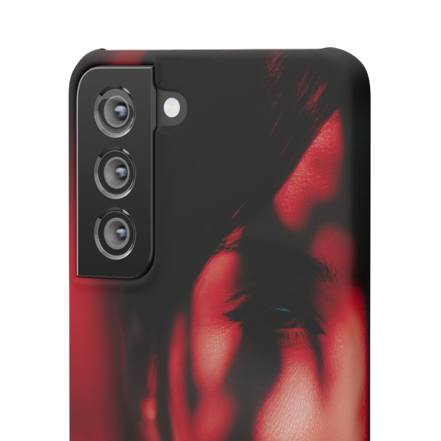 Stylish Snap Cases for Phone, Artistic Phone Cover, Unique Gifts, Red Aesthetic Case, Trendy Accessory, Vibrant Protection