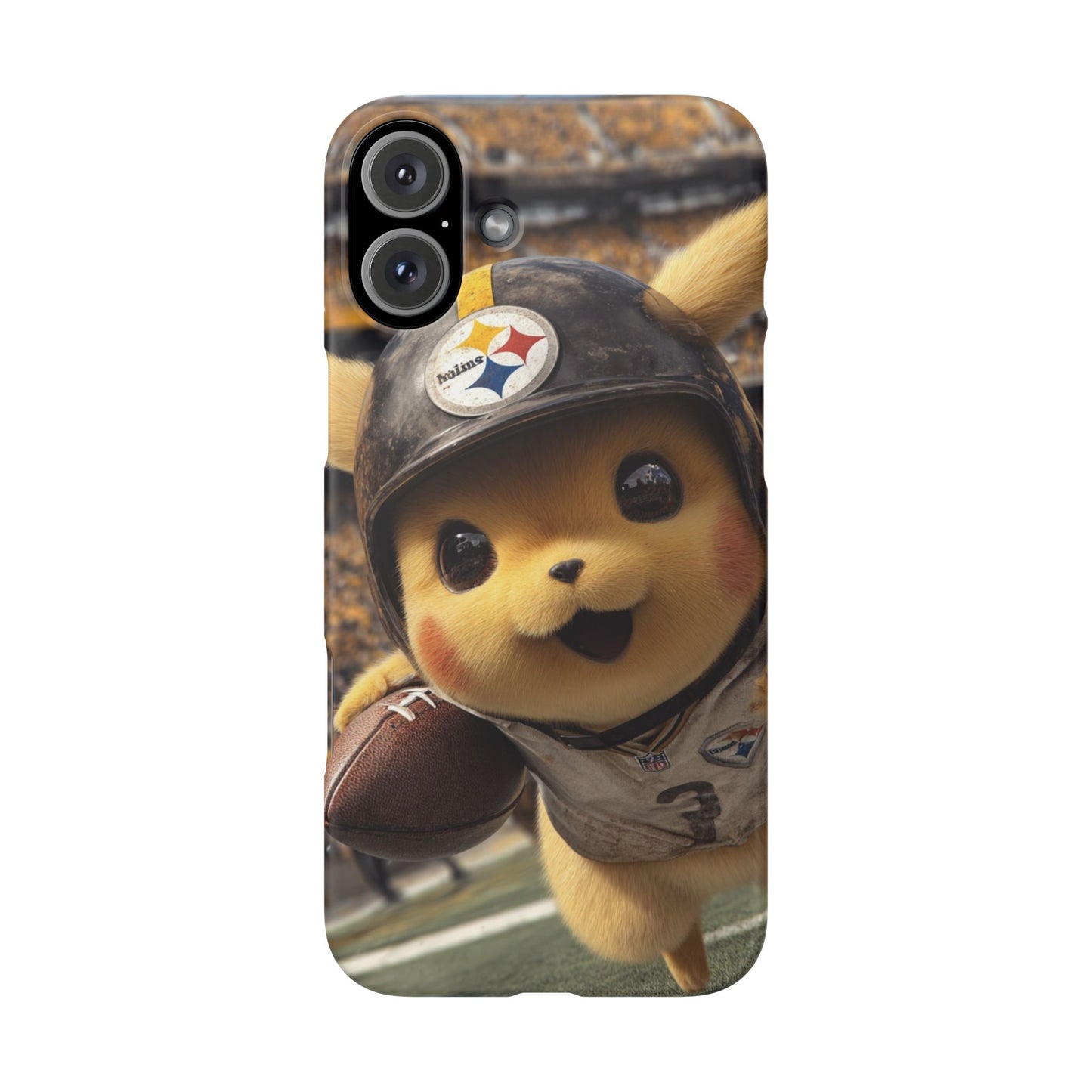 Fun Character Sports Snap Case, Phone Case, Fun Tech Accessory, Cute Gift for Gamers, Football Lovers, Kids.