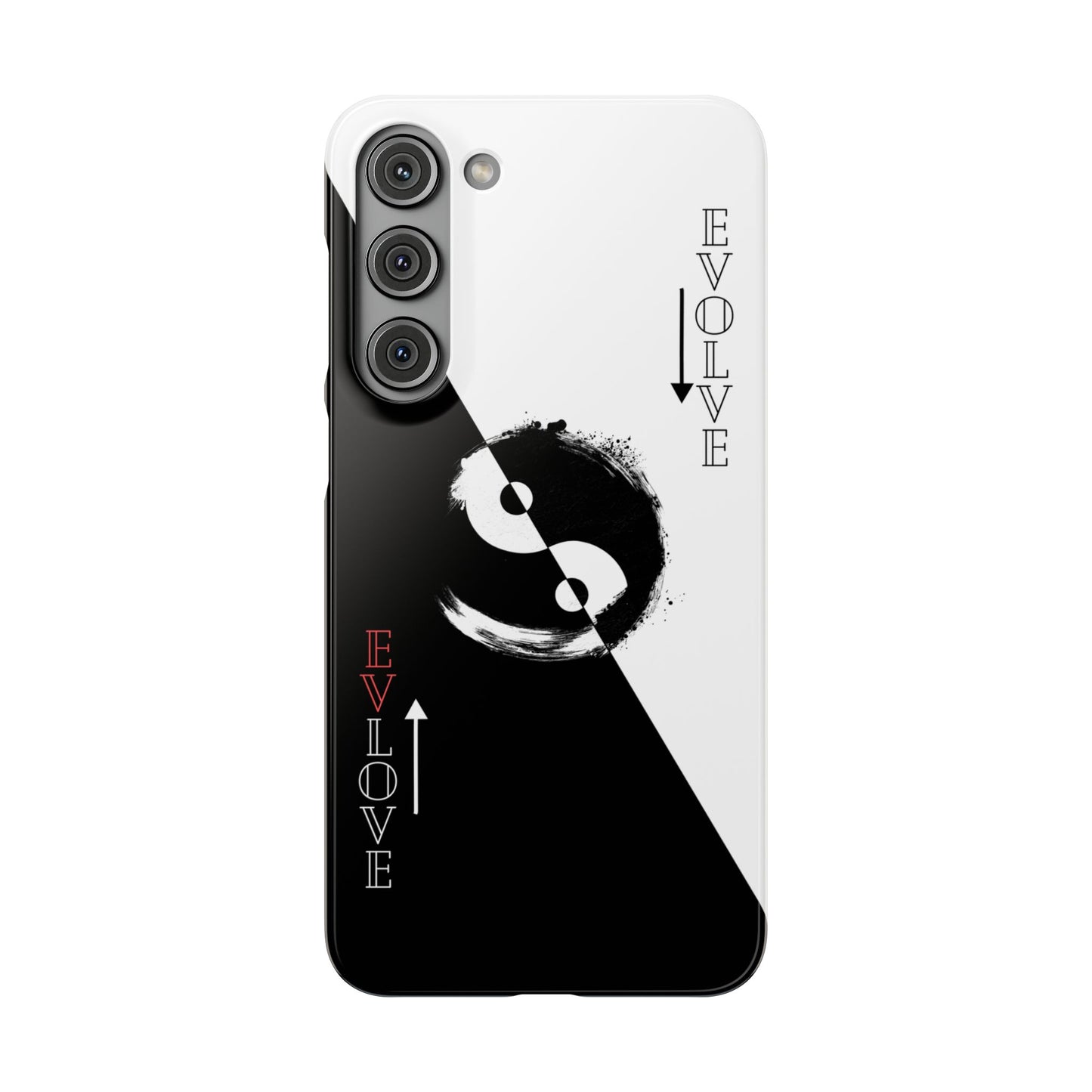 Yin Yang Evolve Black and White Snap Case Cover for iPhone and Samsung