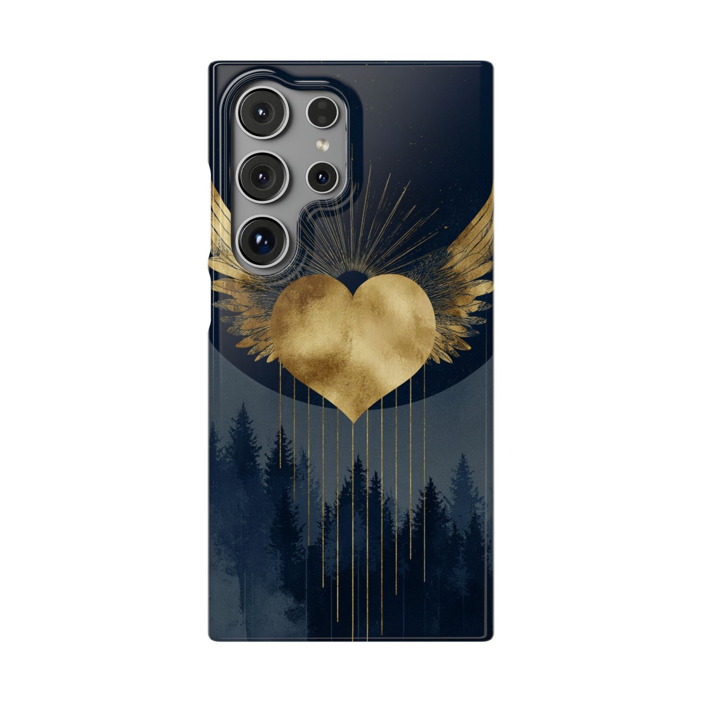 Heart Wing Snap Case, Elegant Phone Cover, Unique Gift, Artistic Accessory, Protective Case for Love and Romance