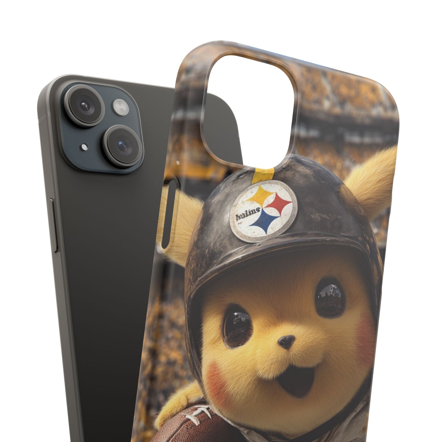 Fun Character Sports Snap Case, Phone Case, Fun Tech Accessory, Cute Gift for Gamers, Football Lovers, Kids.
