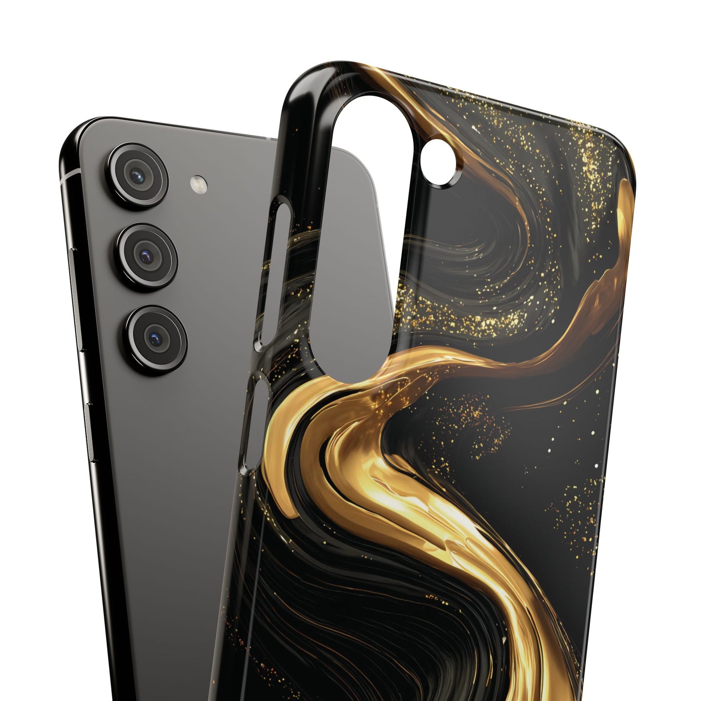 Elegant Gold Swirl Snap Case - Stylish Phone Cover, Modern Accessory, Gift for Her, Luxe Phone Case, Trendy Decor