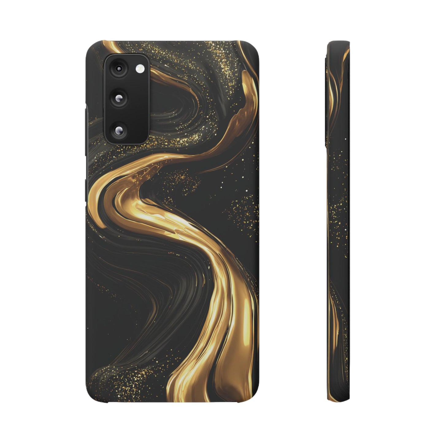 Elegant Gold Swirl Snap Case - Stylish Phone Cover, Modern Accessory, Gift for Her, Luxe Phone Case, Trendy Decor