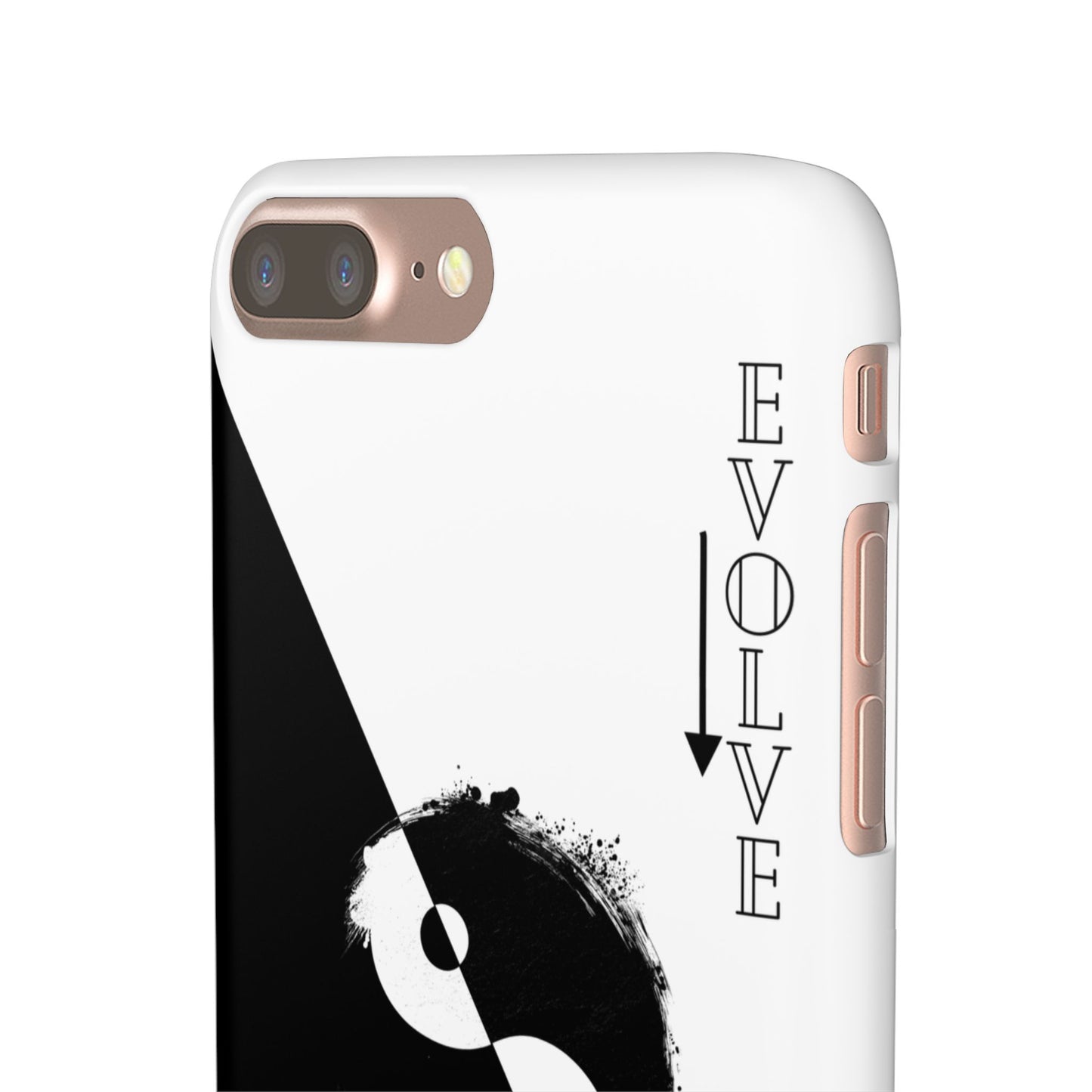 Yin Yang Evolve Black and White Snap Case Cover for iPhone and Samsung