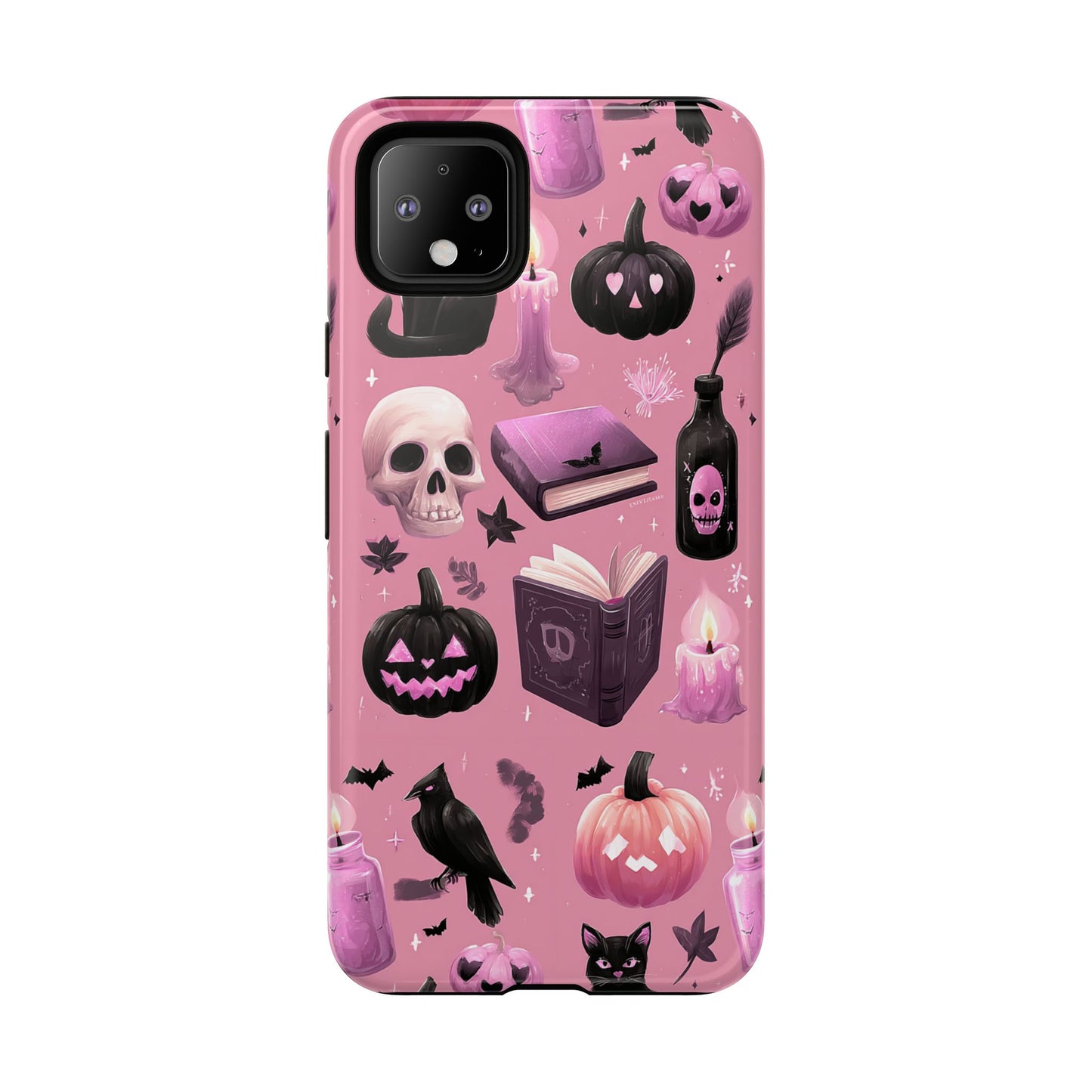 Spooky Phone Case - Halloween Design, Cute Costume Accessory, Fall Decor, Gift for Cat Lovers, Witchy Vibes, Trick or Treat