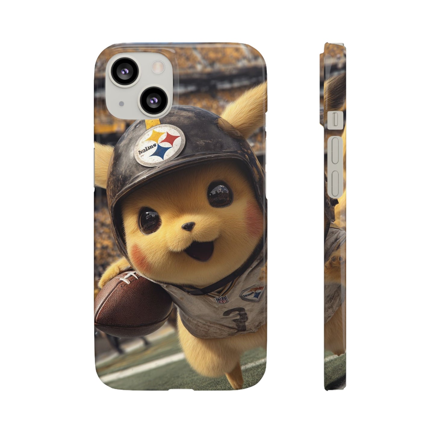 Fun Character Sports Snap Case, Phone Case, Fun Tech Accessory, Cute Gift for Gamers, Football Lovers, Kids.