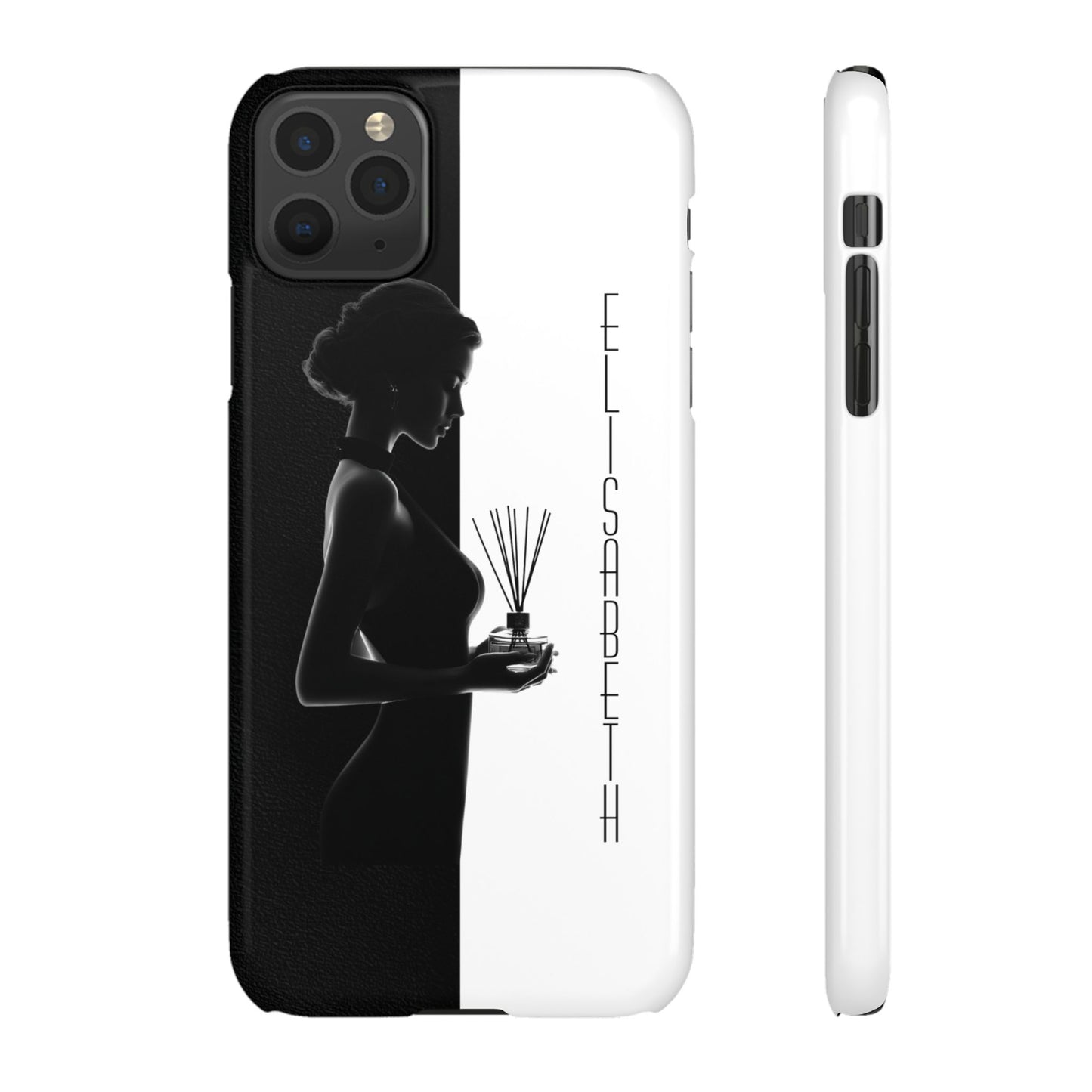 Custom Black and White Snap Case for Women Phone Cover for iPhone and Samsung