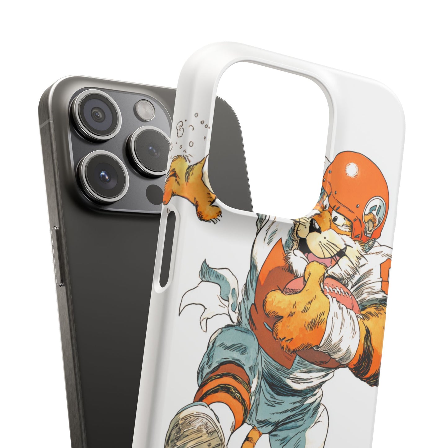 Cincinnati Bengals Snap Cases, Football Fans Phone Case, Tiger Cartoon Art Design, Football Lover Gift, Protective Phone Cover