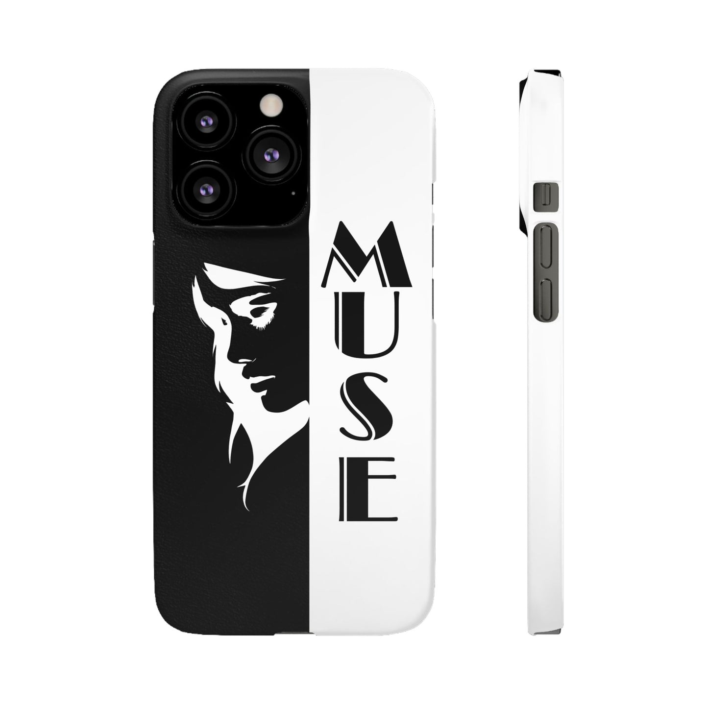 Black And White Bold Muse Snap Case Cover for iPhone and Samsung