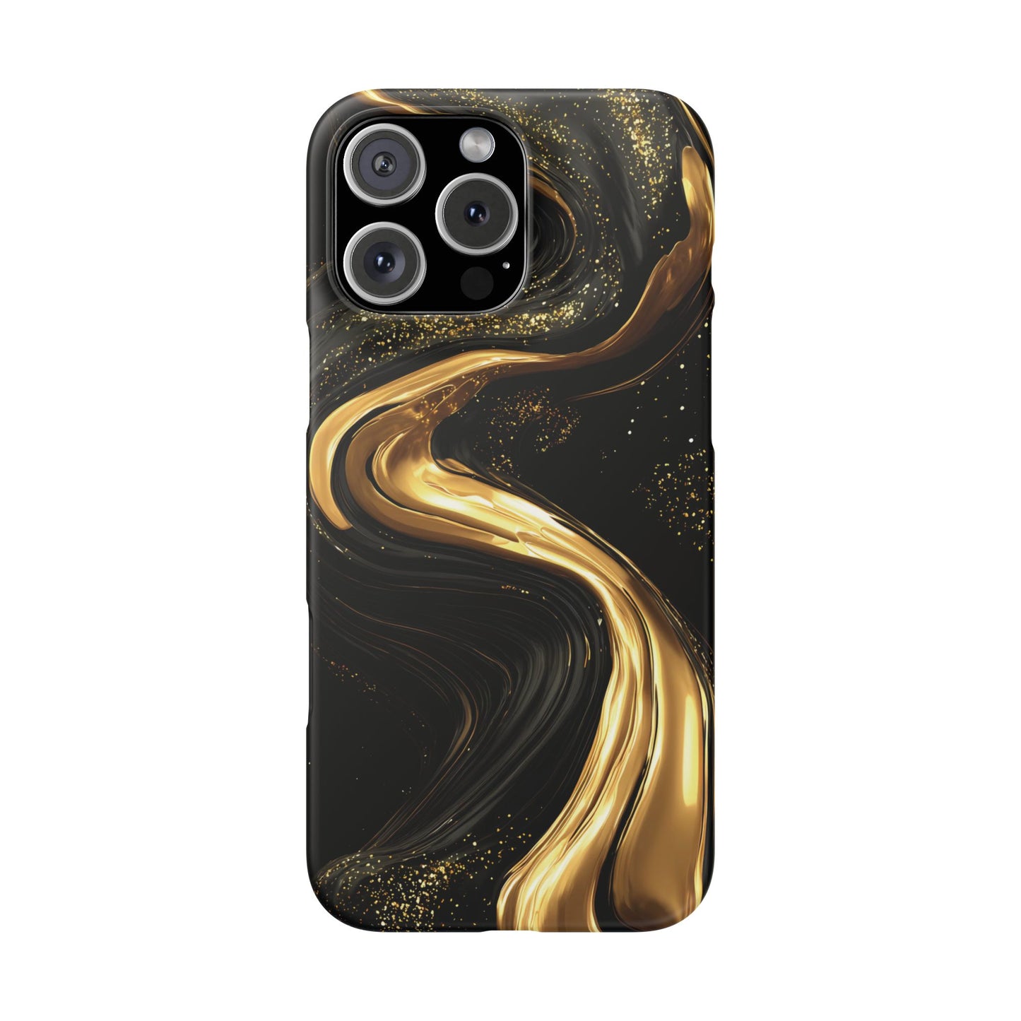 Elegant Gold Swirl Snap Case - Stylish Phone Cover, Modern Accessory, Gift for Her, Luxe Phone Case, Trendy Decor