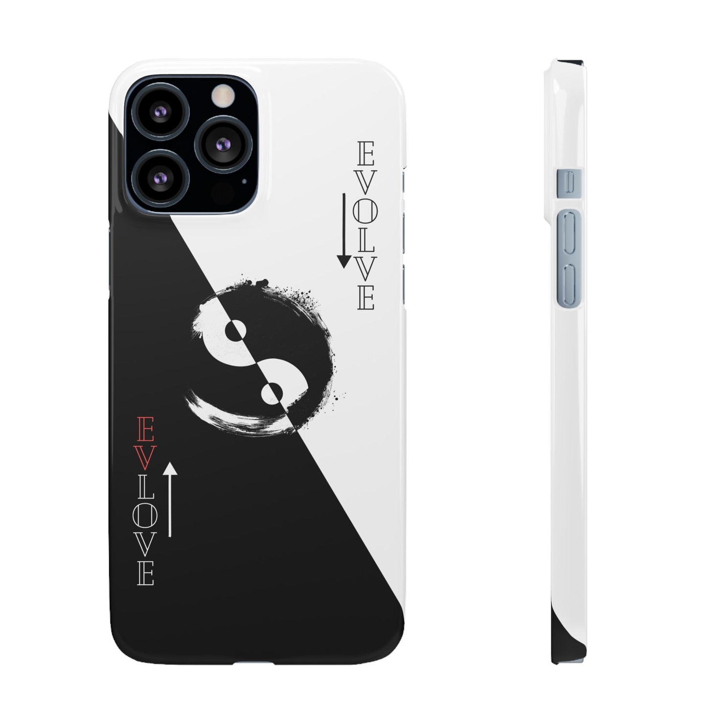 Yin Yang Evolve Black and White Snap Case Cover for iPhone and Samsung
