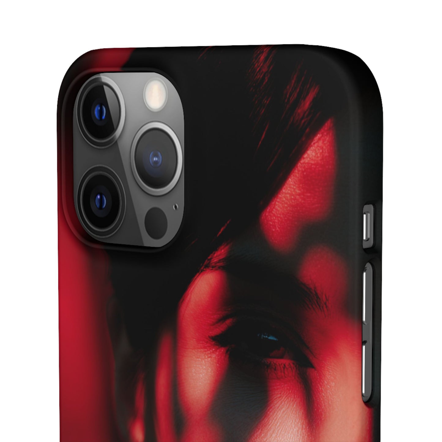 Stylish Snap Cases for Phone, Artistic Phone Cover, Unique Gifts, Red Aesthetic Case, Trendy Accessory, Vibrant Protection