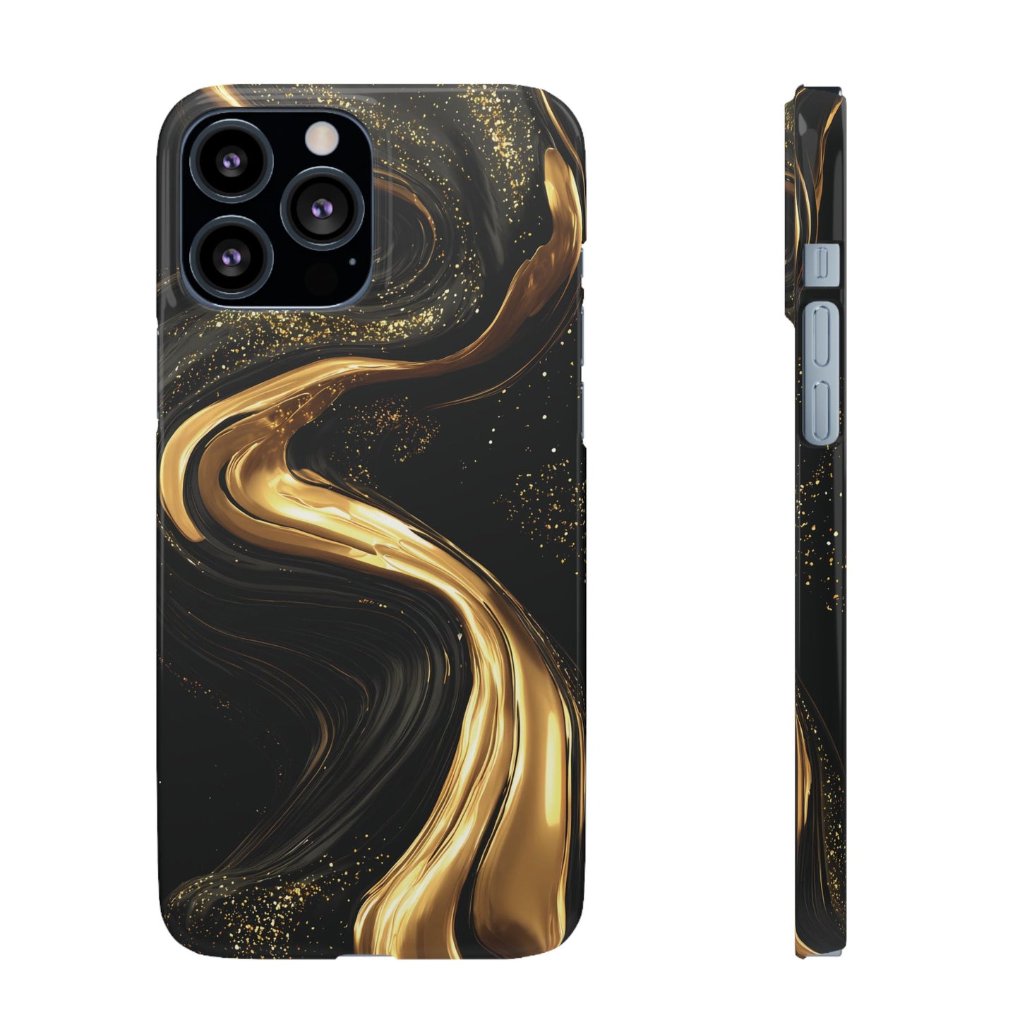 Elegant Gold Swirl Snap Case - Stylish Phone Cover, Modern Accessory, Gift for Her, Luxe Phone Case, Trendy Decor