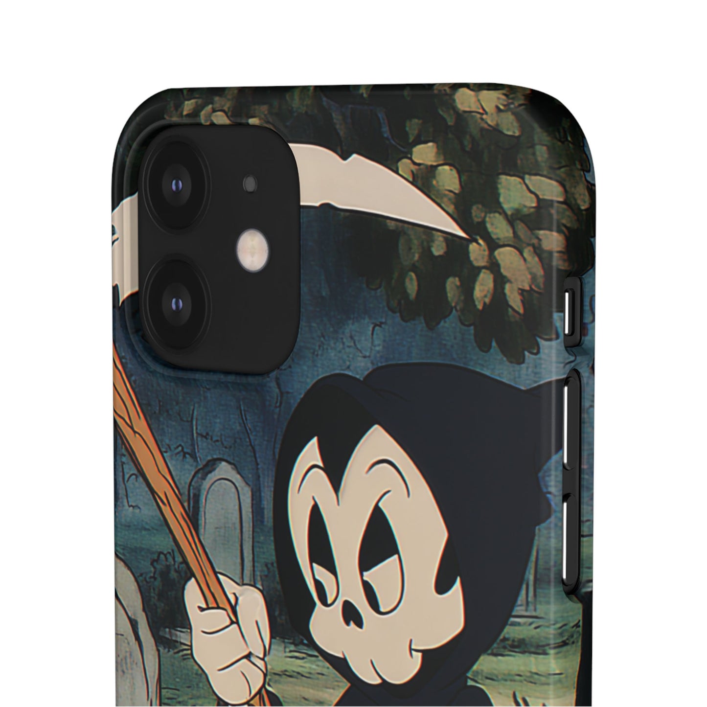 Grim Reaper Snap Case, Halloween Phone Case, Cute Death Phone Cover, Spooky Accessories, Unique Phone Protector