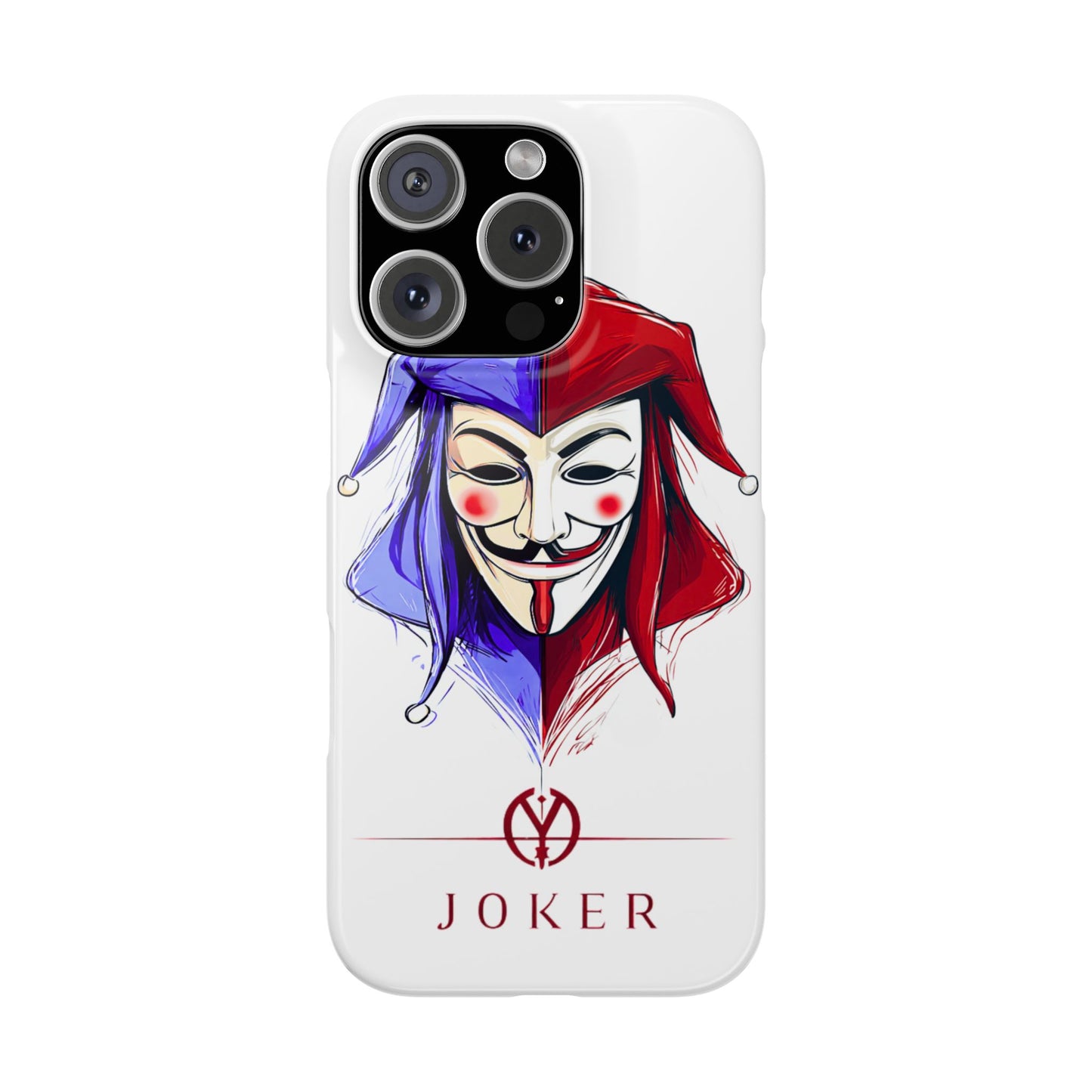 Joker & Anonimous Reunited Guy Fawkes Art Snap Case and Protective Phone Cover For iPhone and Samsung