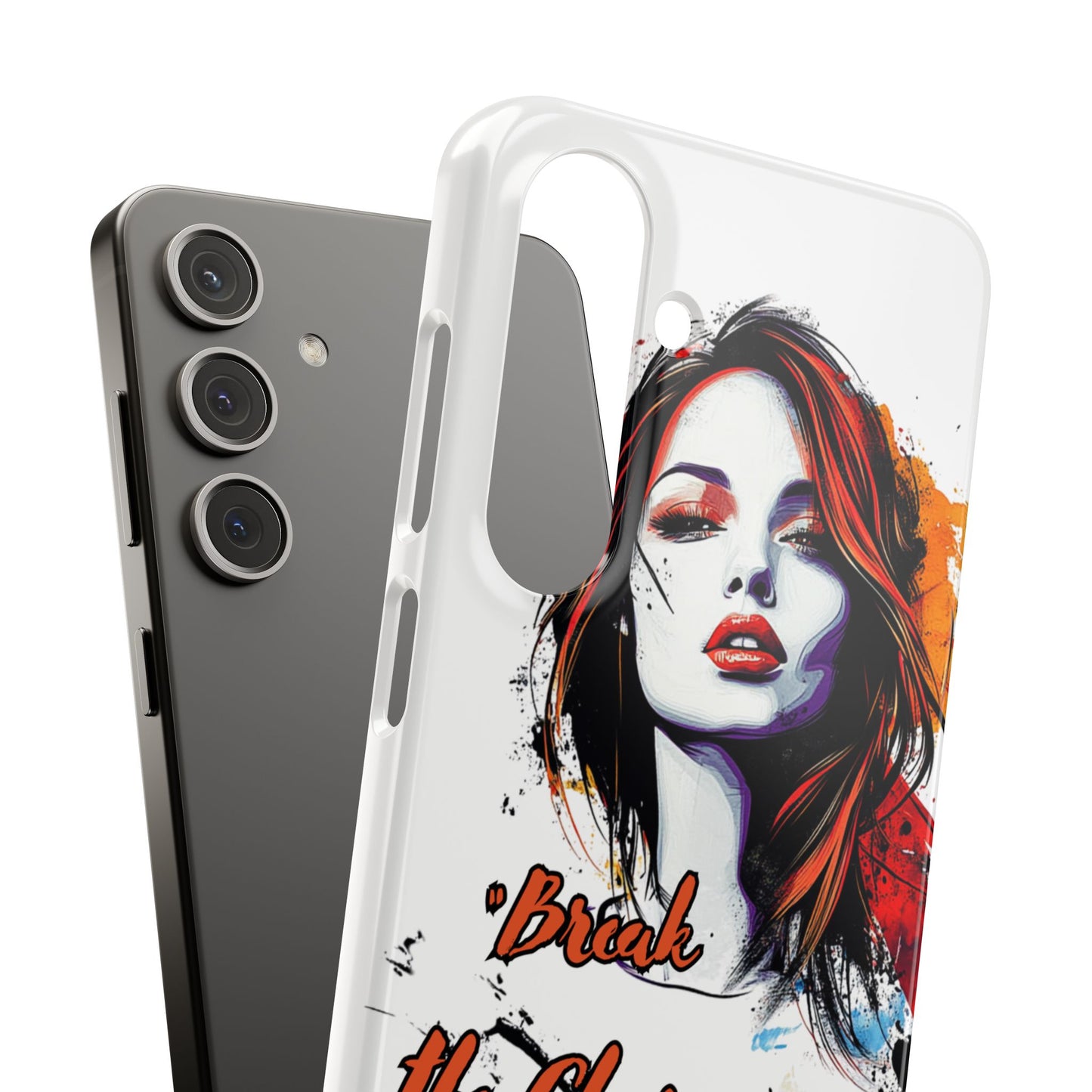 Empowering Art Snap Cases, Phone Cover, Break the Chains of Silence, Unique Gift, Inspirational Tech Accessories