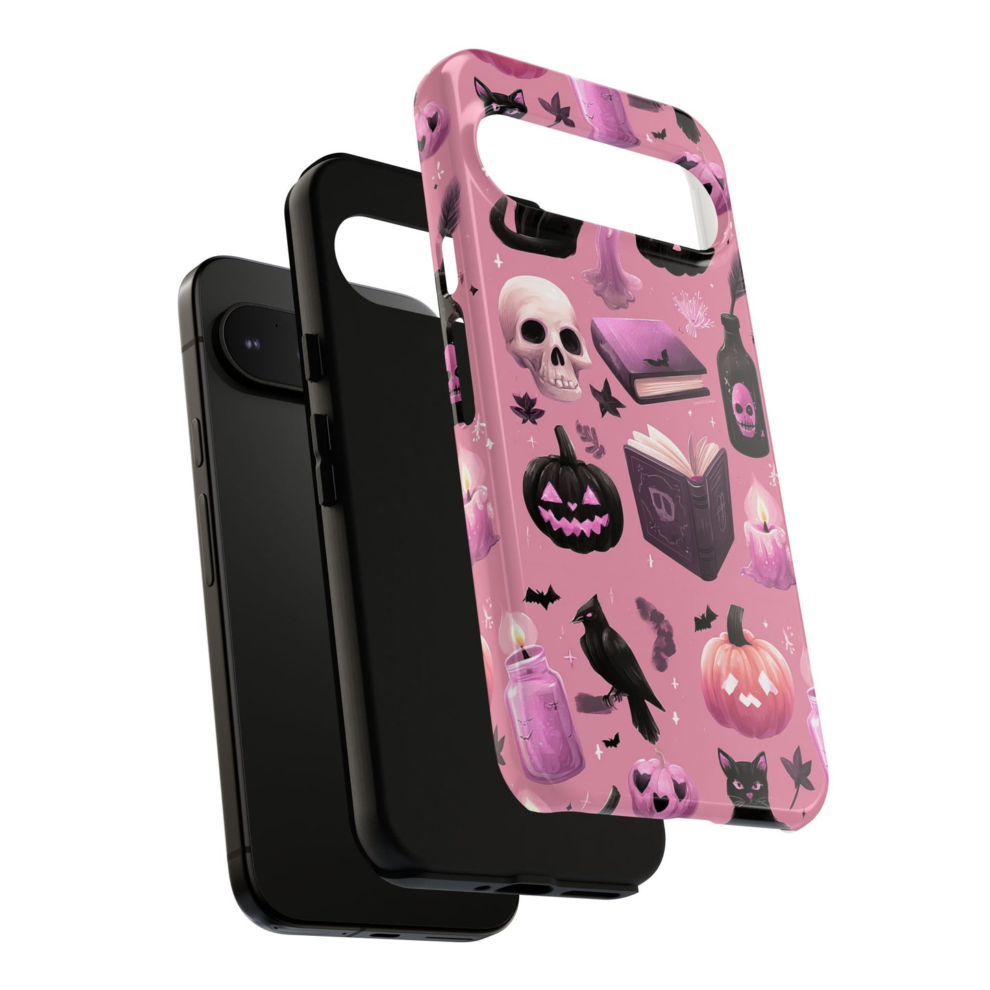 Spooky Phone Case - Halloween Design, Cute Costume Accessory, Fall Decor, Gift for Cat Lovers, Witchy Vibes, Trick or Treat